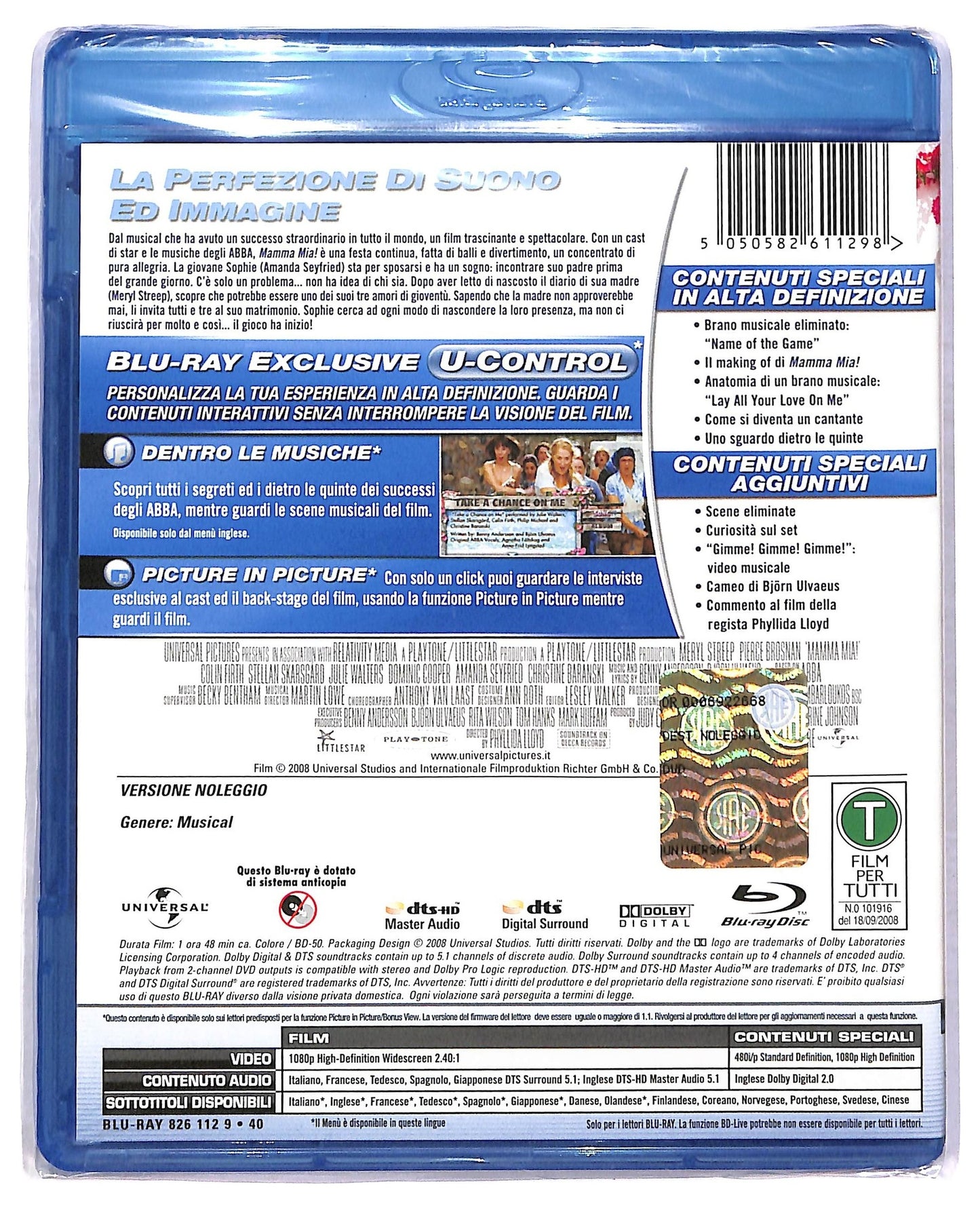 EBOND Mamma Mia!  NOLEGGIO BLURAY D777340