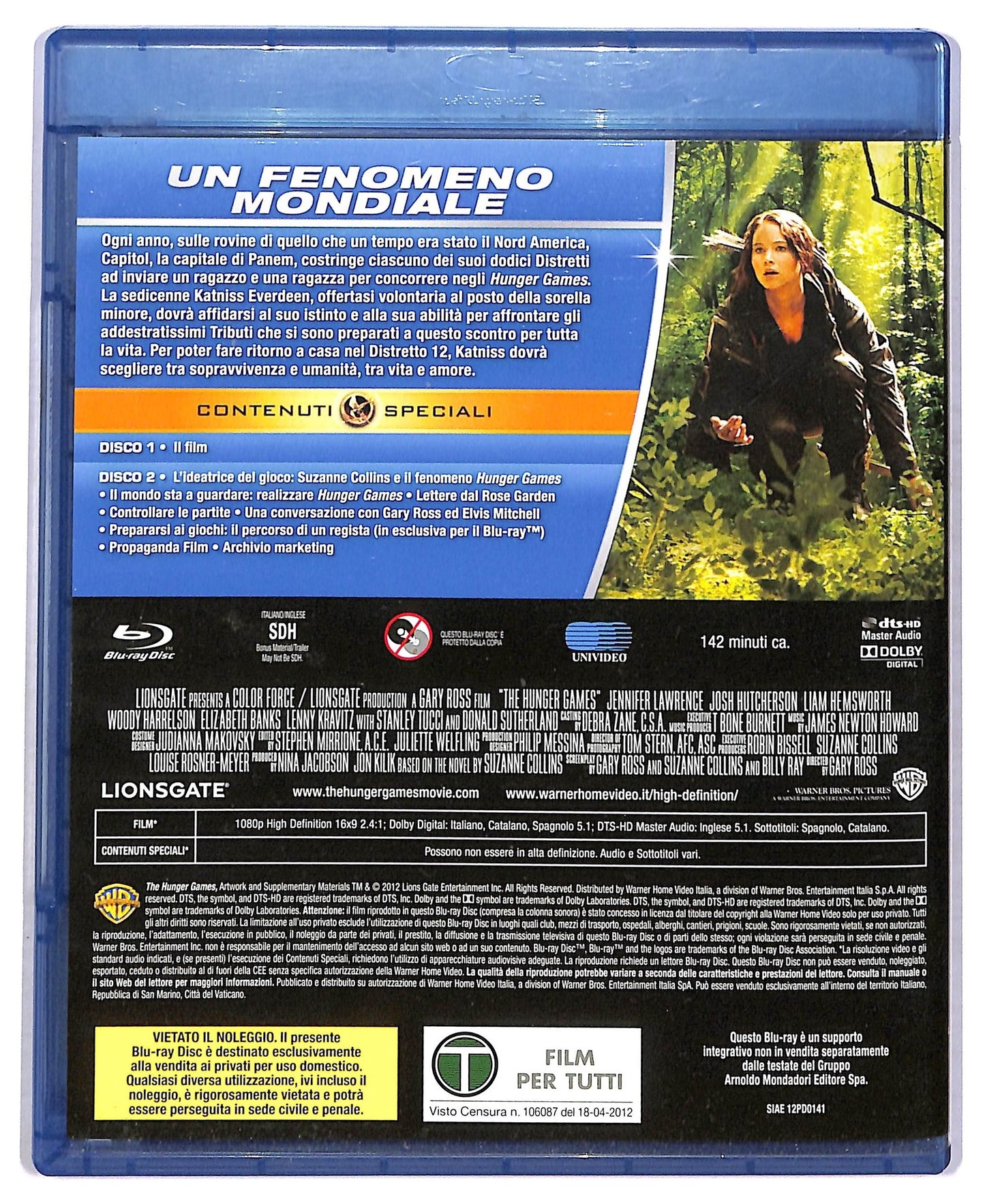 EBOND Hunger games BLURAY EDITORIALE BLURAY BLURAY D777410