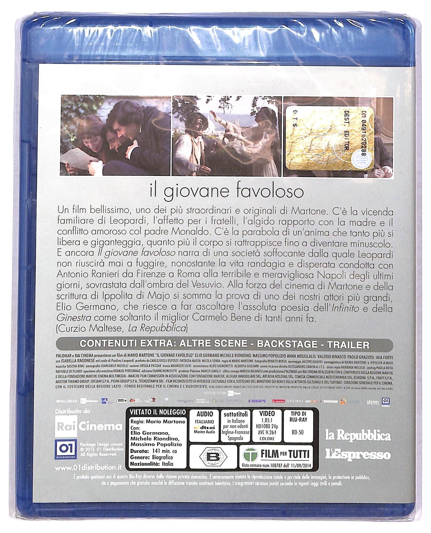 EBOND Il giovane Favoloso  EDITORIALE BLURAY D777416