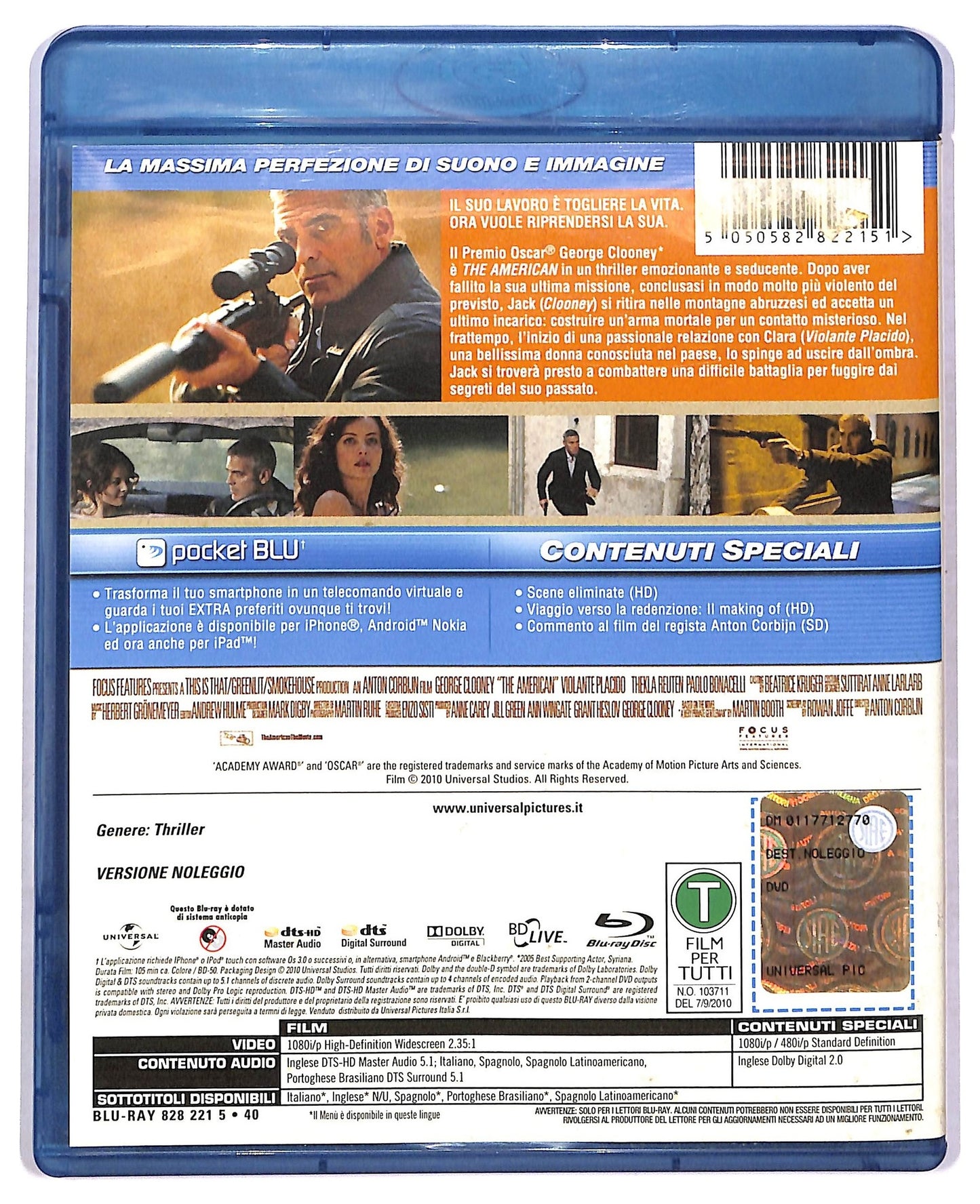 EBOND The american NOLEGGIO DVD BLURAY BLURAY D777424