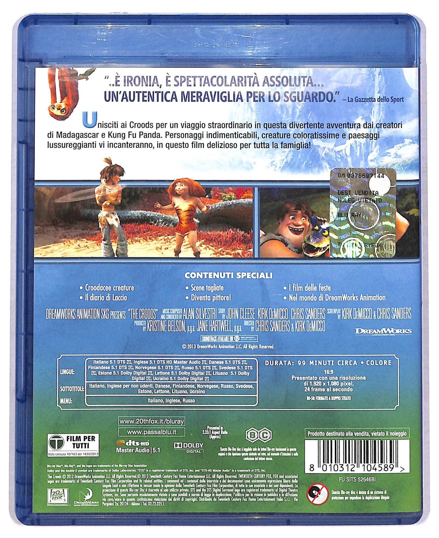 EBOND I Croods DVD+ BLURAY D777439