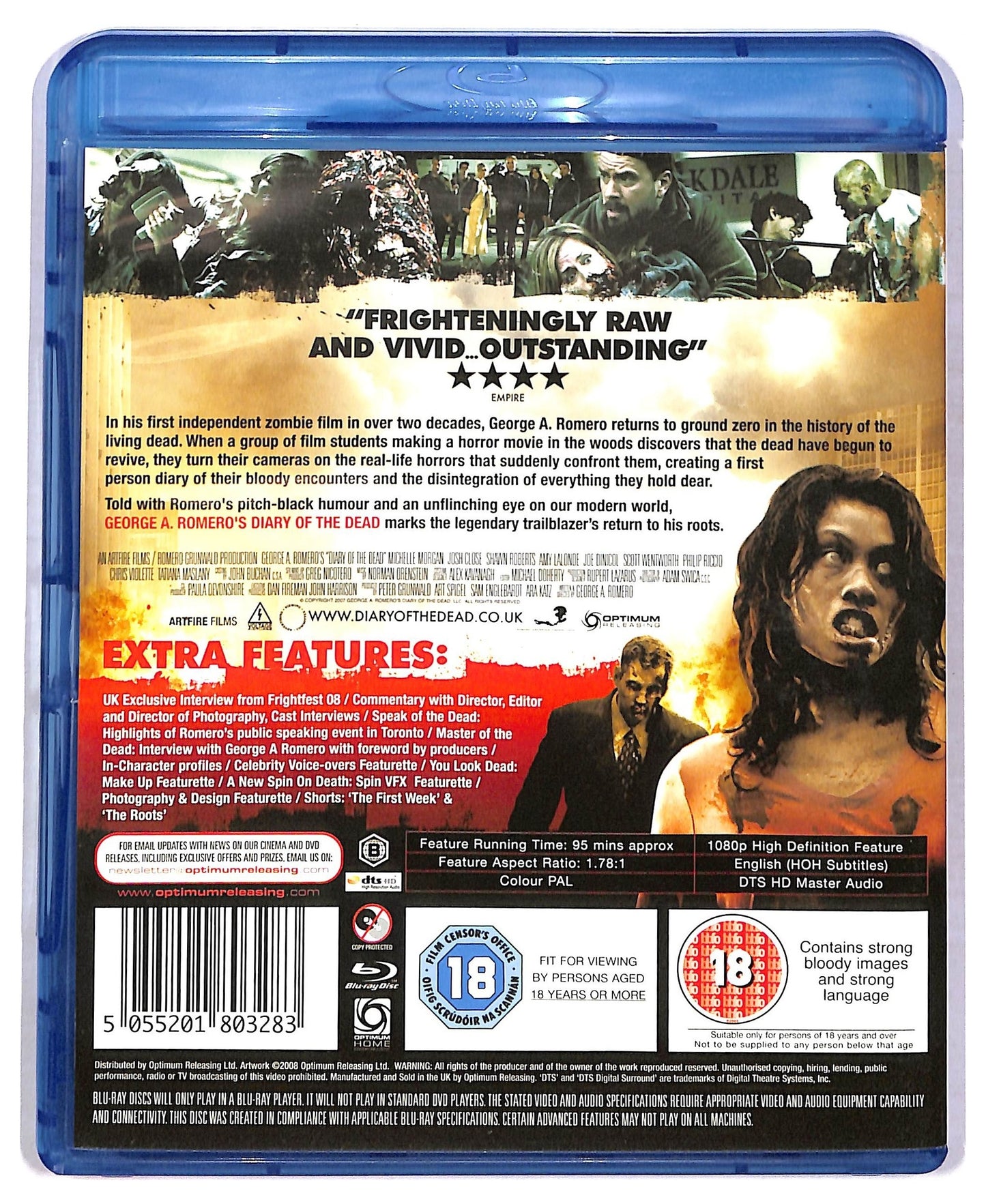 EBOND Diary Of The Dead edizione UK BLURAY  BLURAY BLURAY D777451