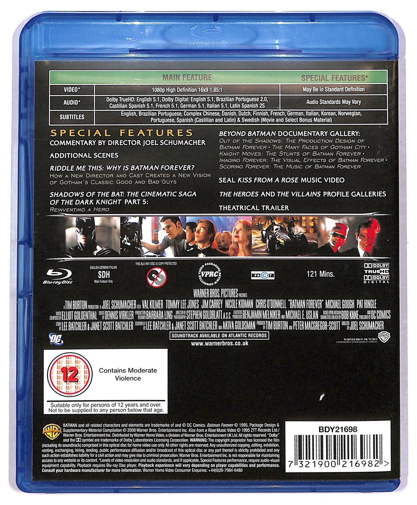 EBOND Batman Forever - Edizione Regno Unito BLURAY  BLURAY BLURAY D777455