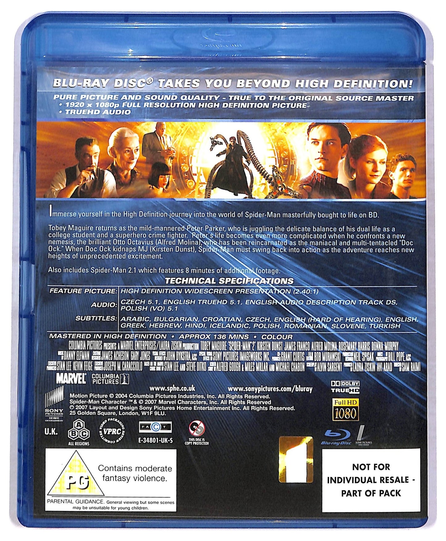 EBOND Spider - man 2 BLURAY  EDITORIALE BLURAY BLURAY D777462