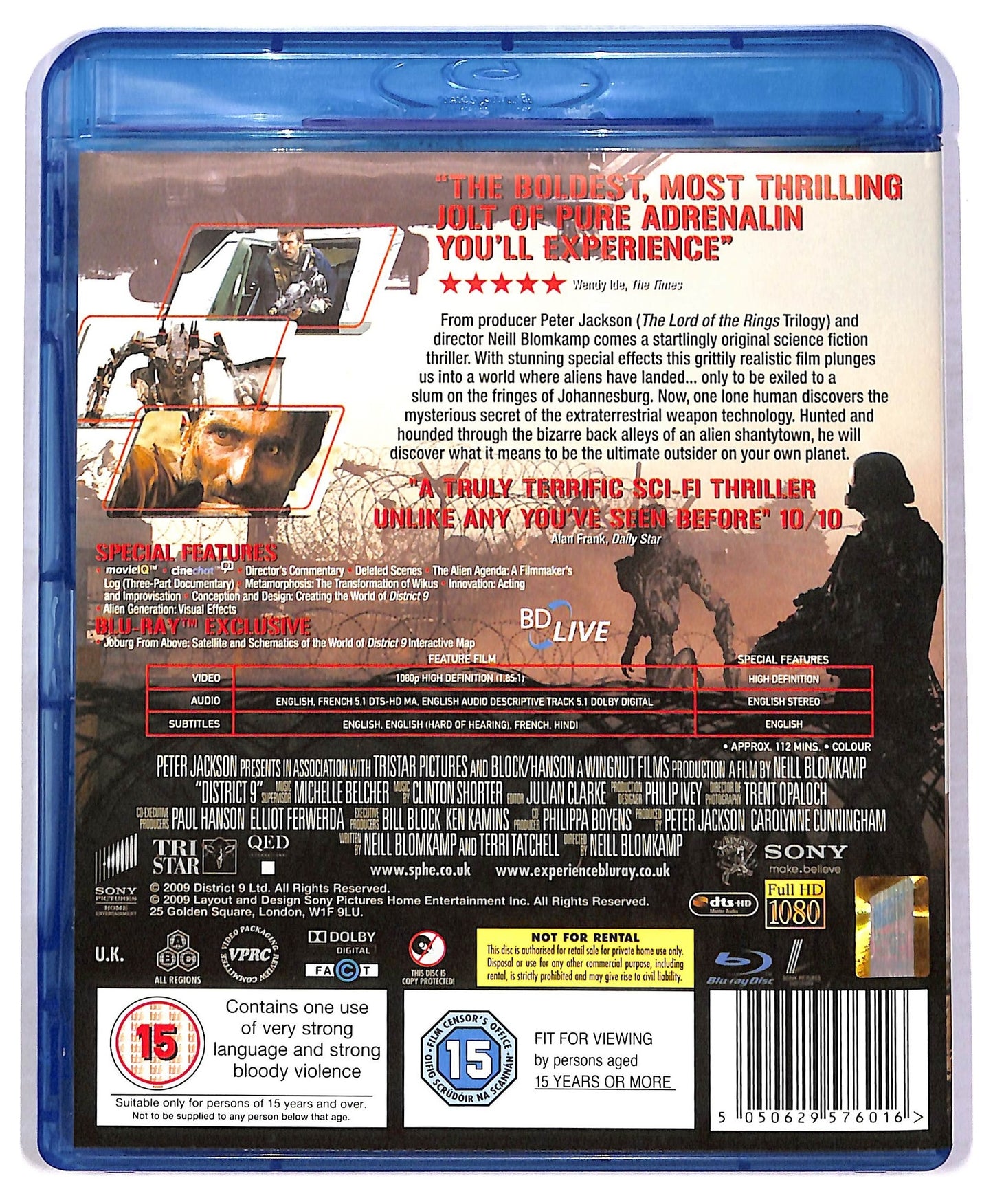 EBOND District 9 UK EDITION - NO ITA BLURAY  BLURAY BLURAY BLURAY D777466