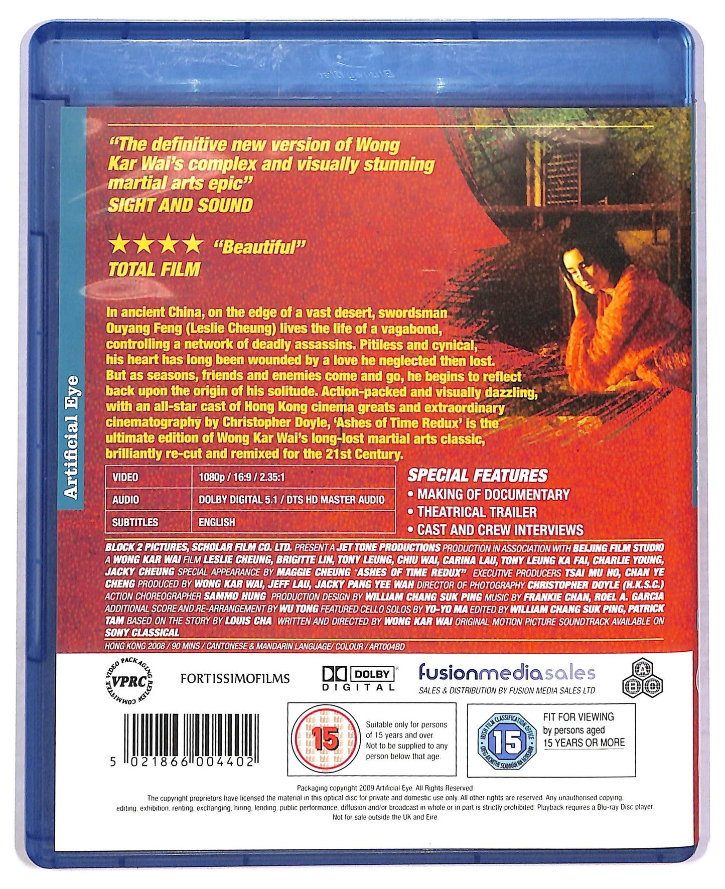 EBOND Ashes Of Time Redux edizione UK BLURAY  BLURAY BLURAY D777805