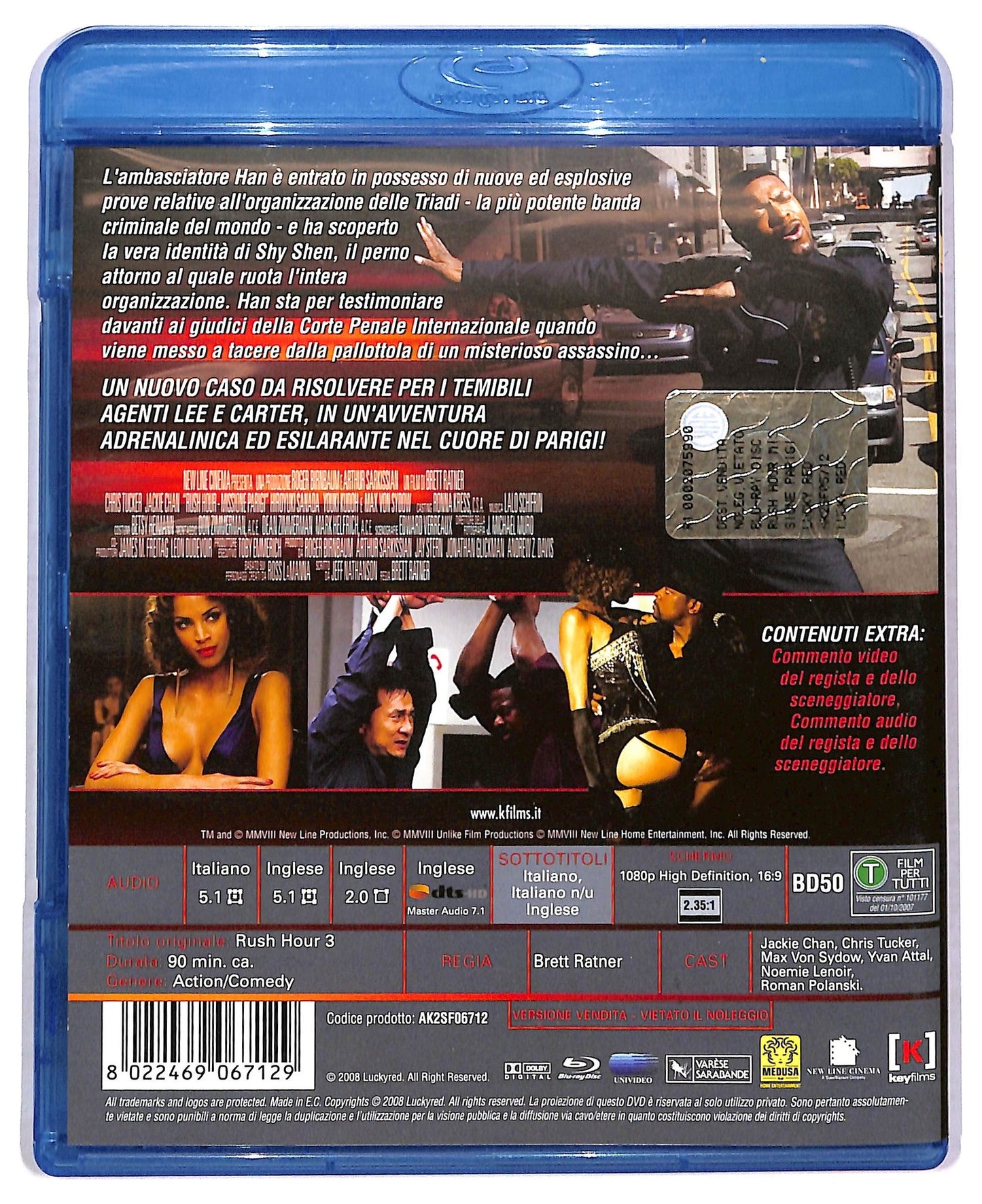 EBOND Rush Hour 3 - Missione Parigi BLURAY  BLURAY BLURAY D777809