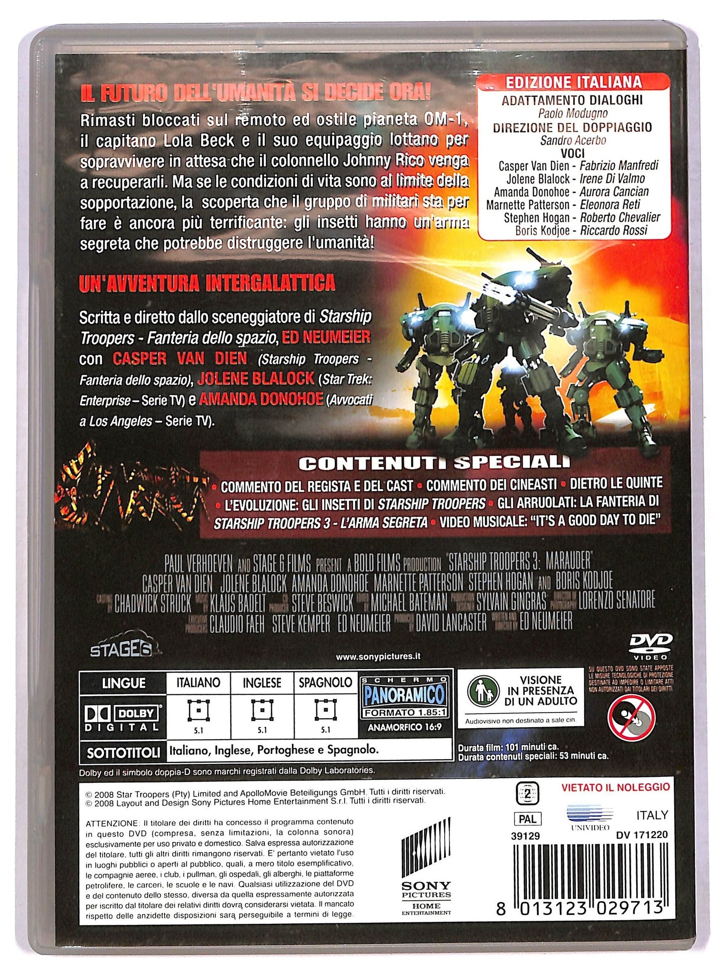 EBOND Starship Troopers 3  L'arma segreta DVD D777848