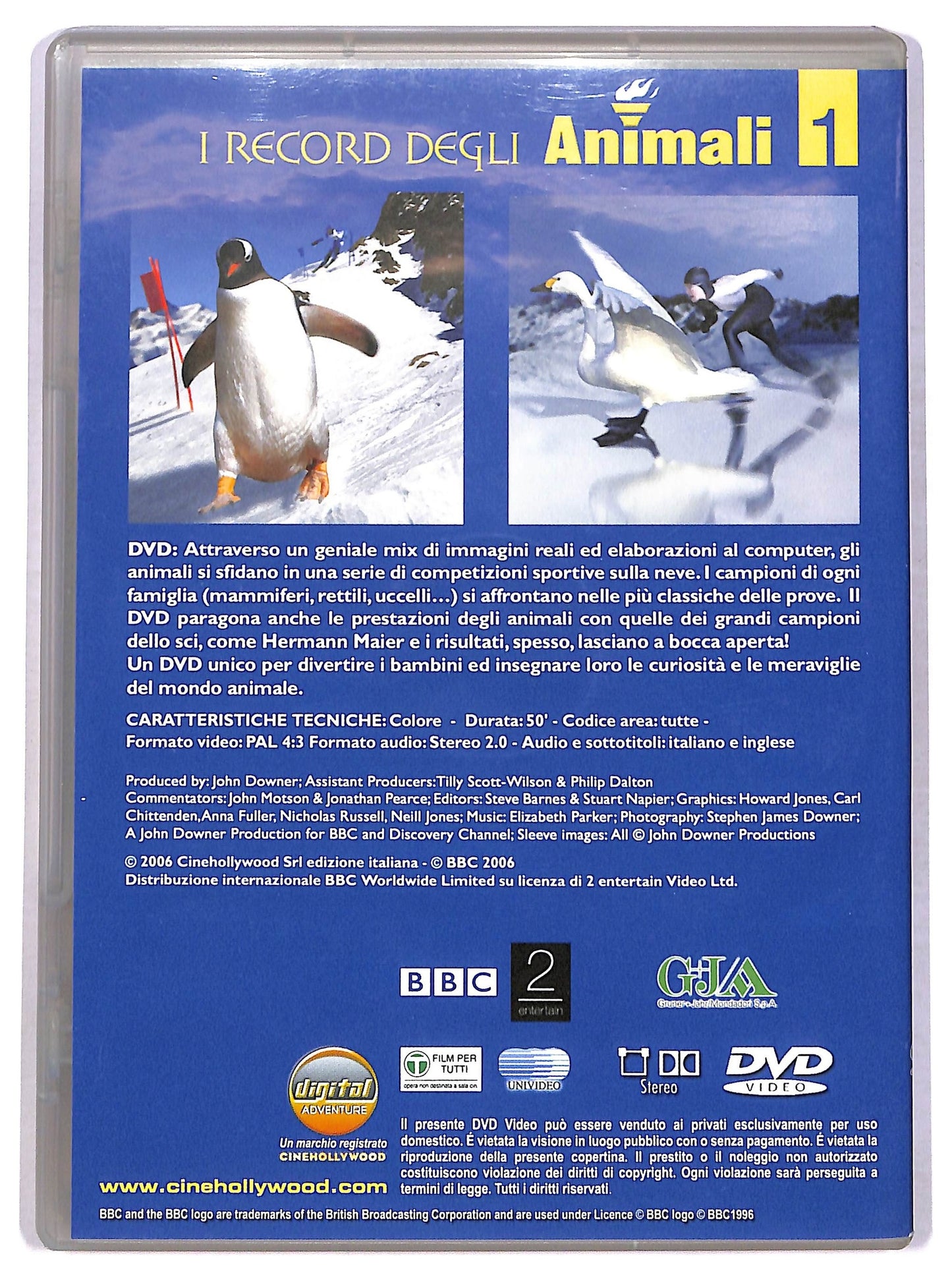 EBOND i record degli animali volume 1  EDITORIALE DVD D777911