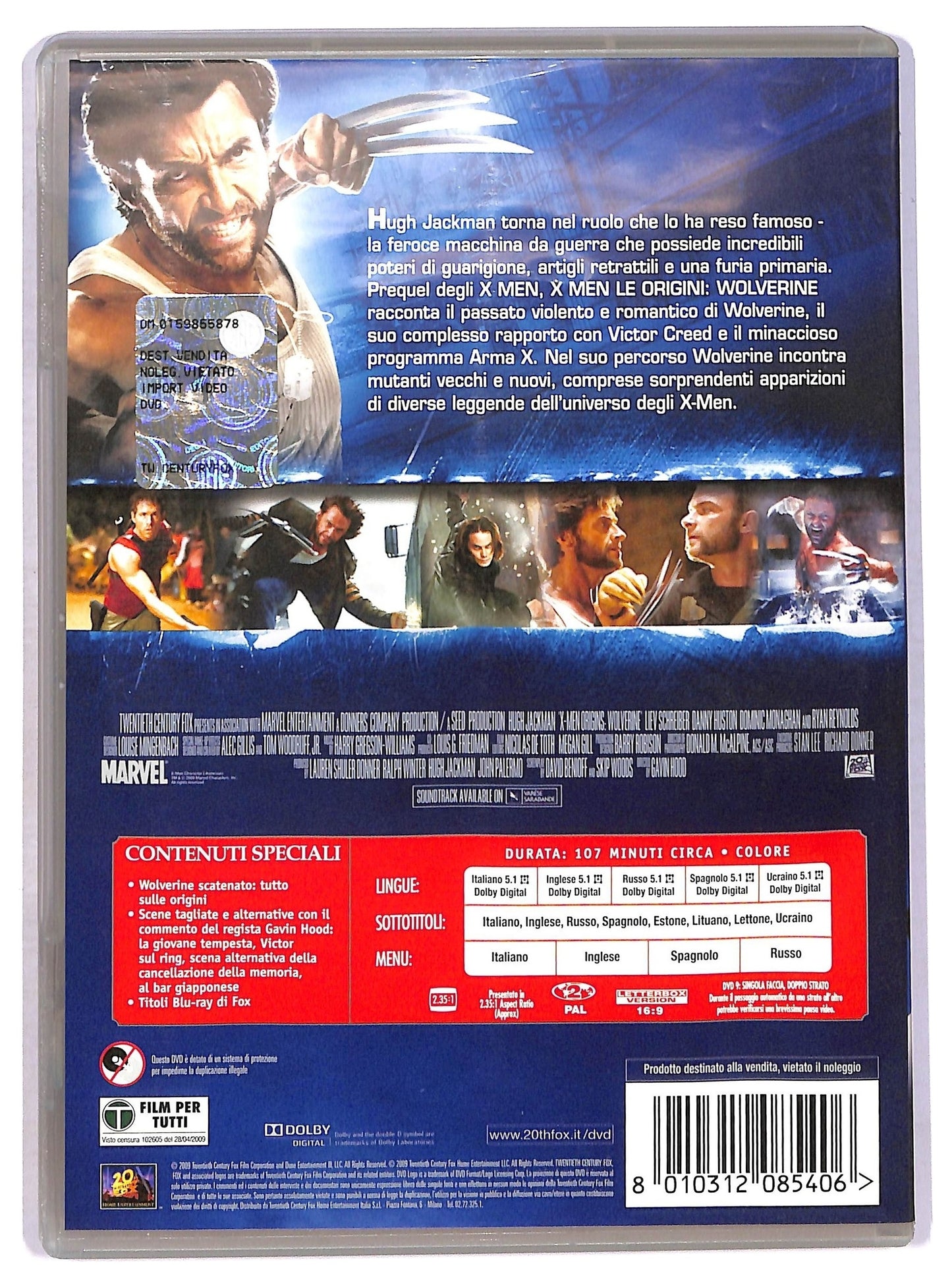 EBOND X - Men le origini Wolverine  DVD D777931