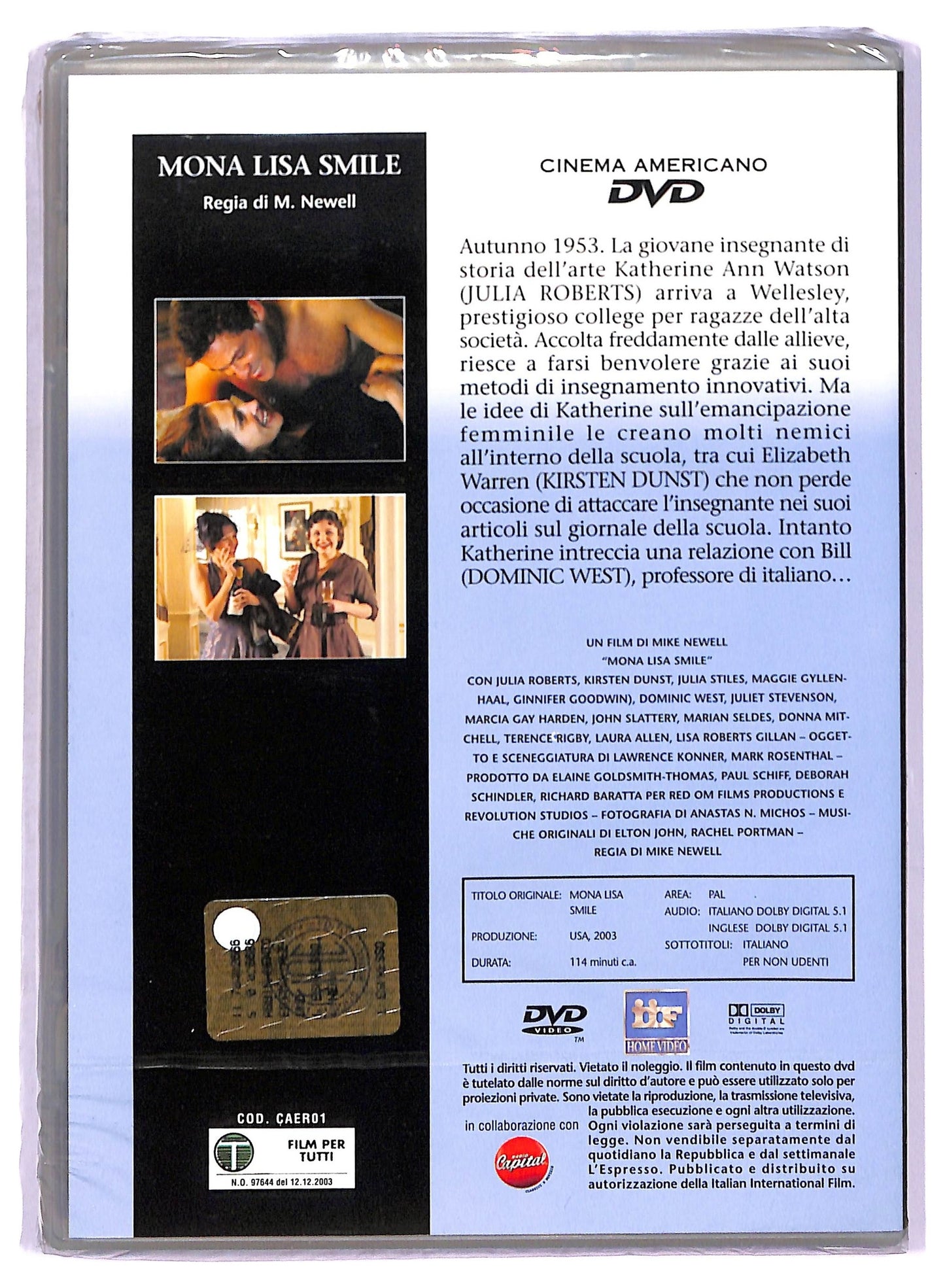 EBOND Mona Lisa smile  EDITORIALE DVD D778121
