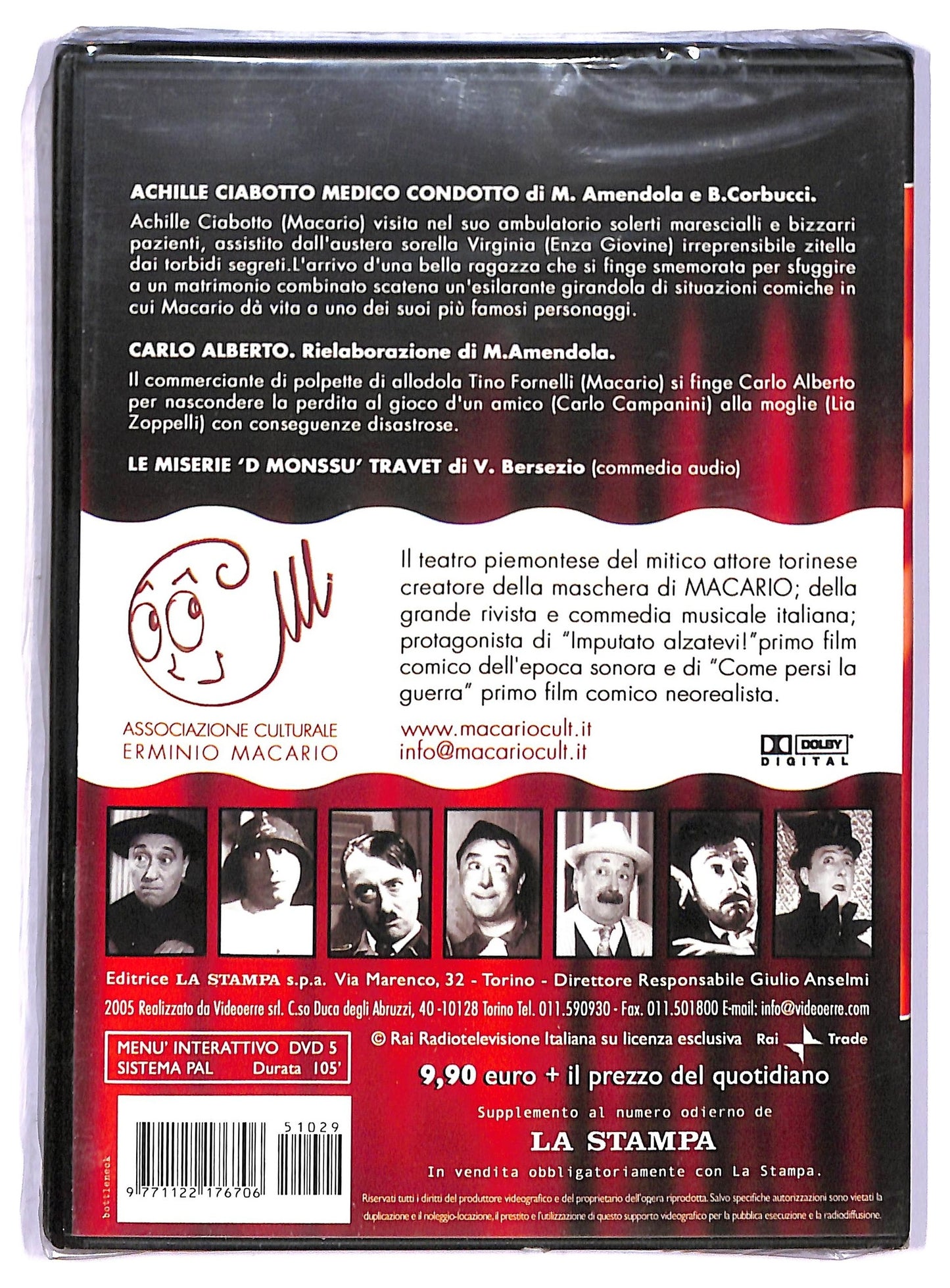 EBOND Achille Ciabotto medico condotto Carlo Alb. vol.1 EDITORIALE  DVD D778205