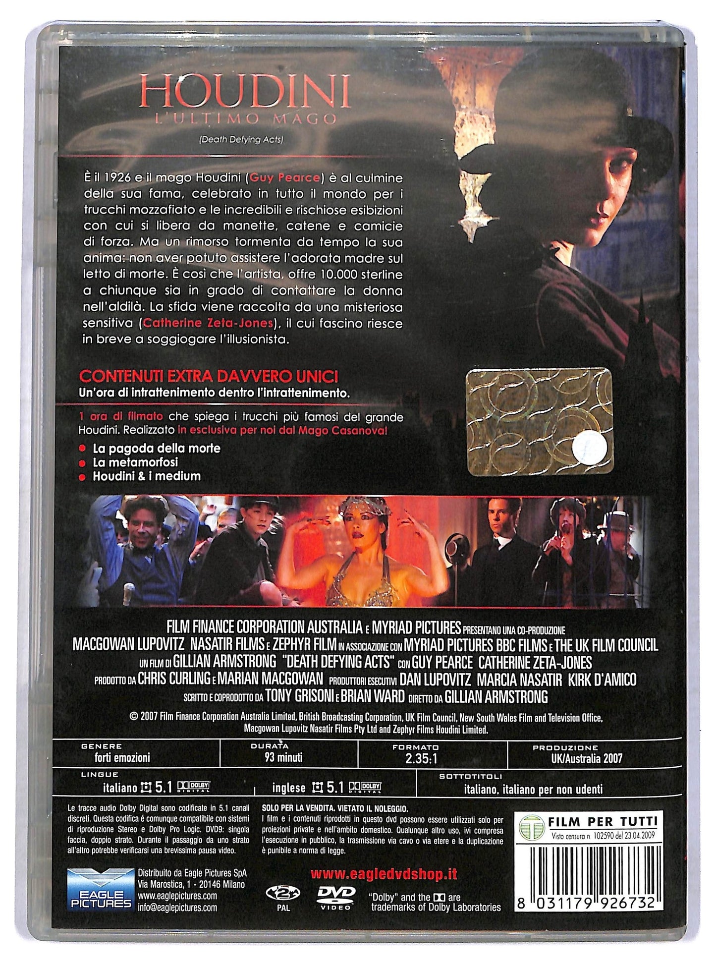 EBOND houdini - l'ultimo mago DVD D778362