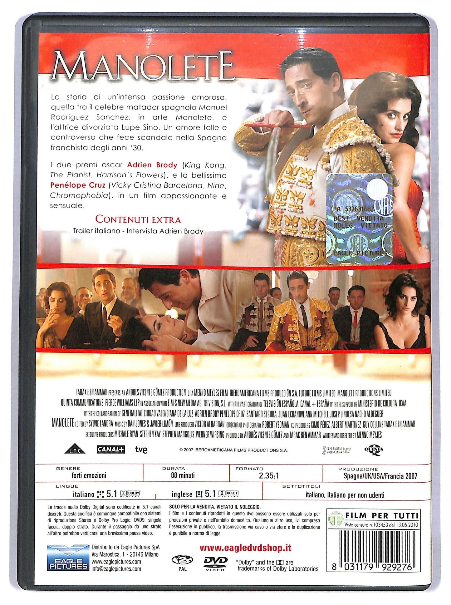 EBOND Manolete DVD D778363