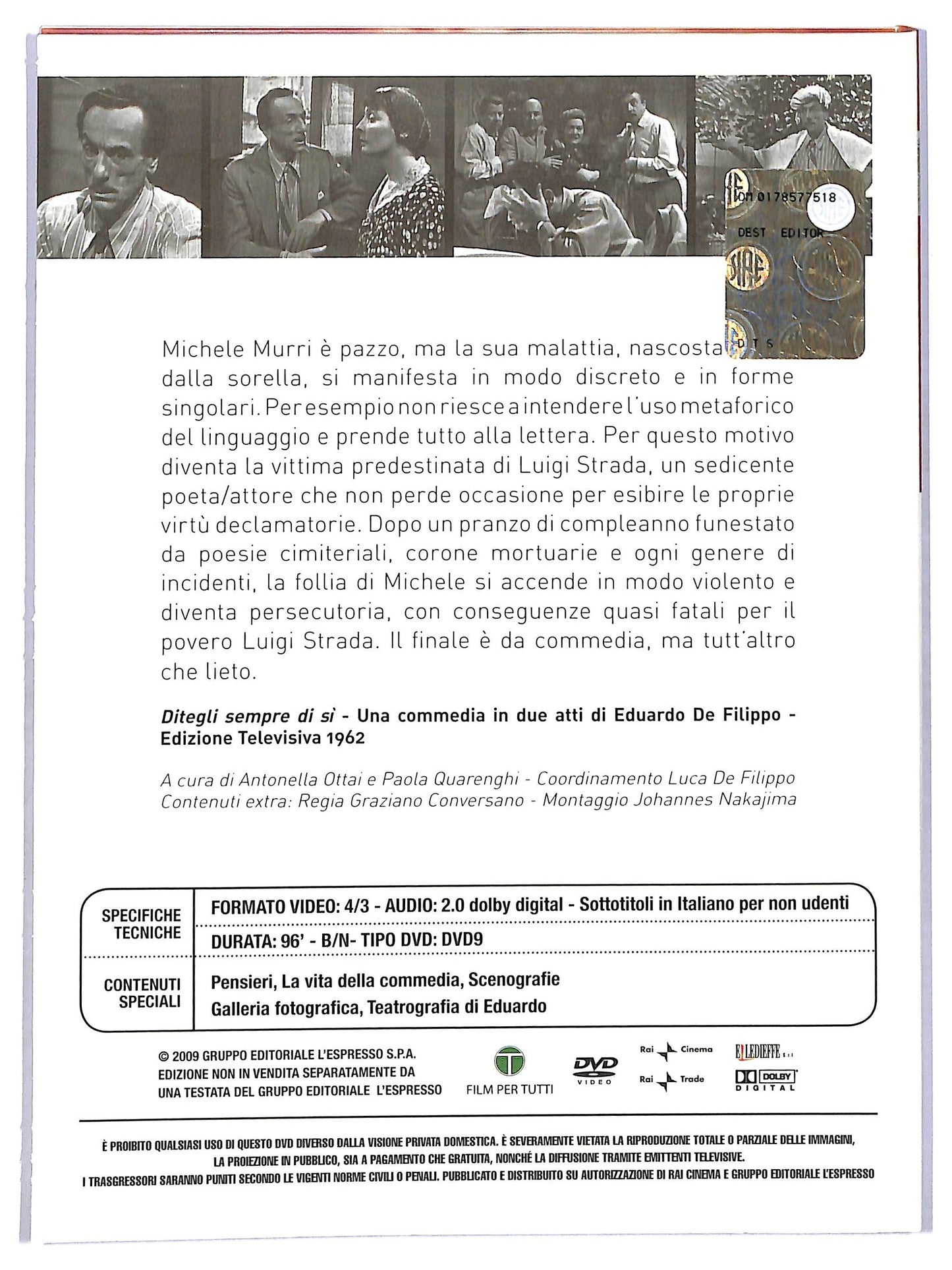 EBOND Ditegli Sempre Di Si EDITORIALE DVD D778522