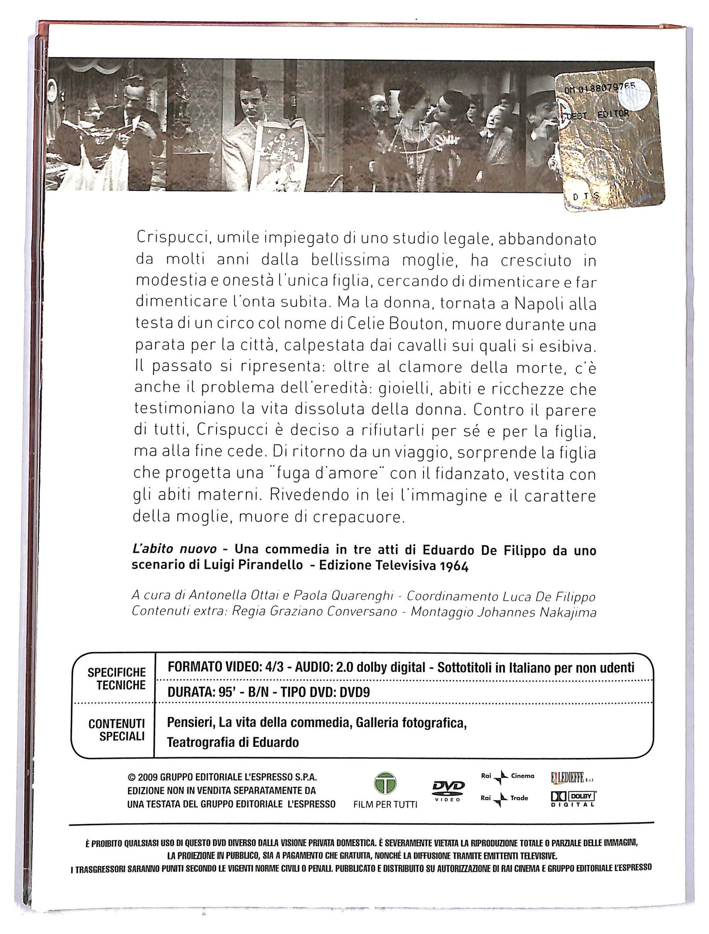 EBOND L'abito nuovo, le commedie di eduardo EDITORIALE DVD D778531