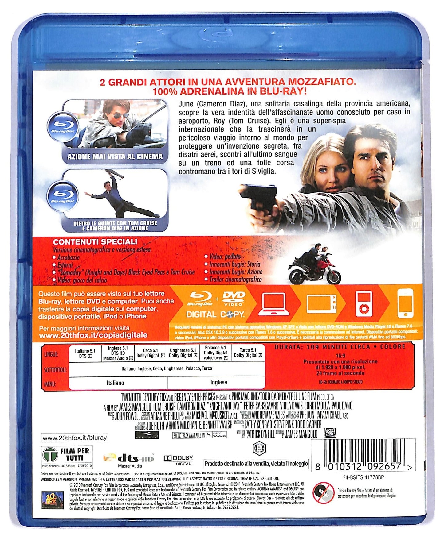 EBOND Knight and day - Innocenti bugie DVD + COPIA + BLURAY  BLURAY BLURAY D778835