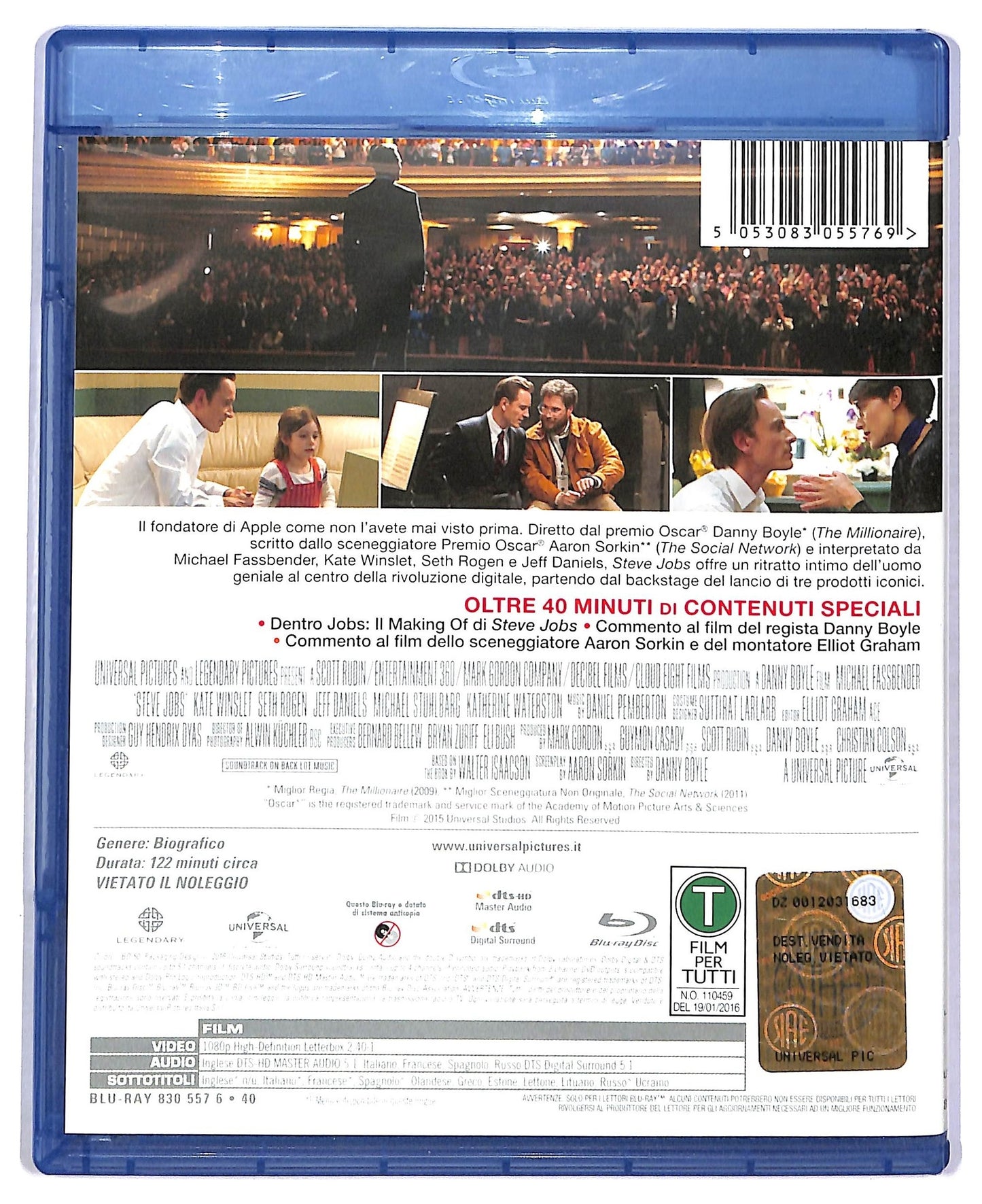 EBOND Steve Jobs BLURAY  BLURAY BLURAY D778865