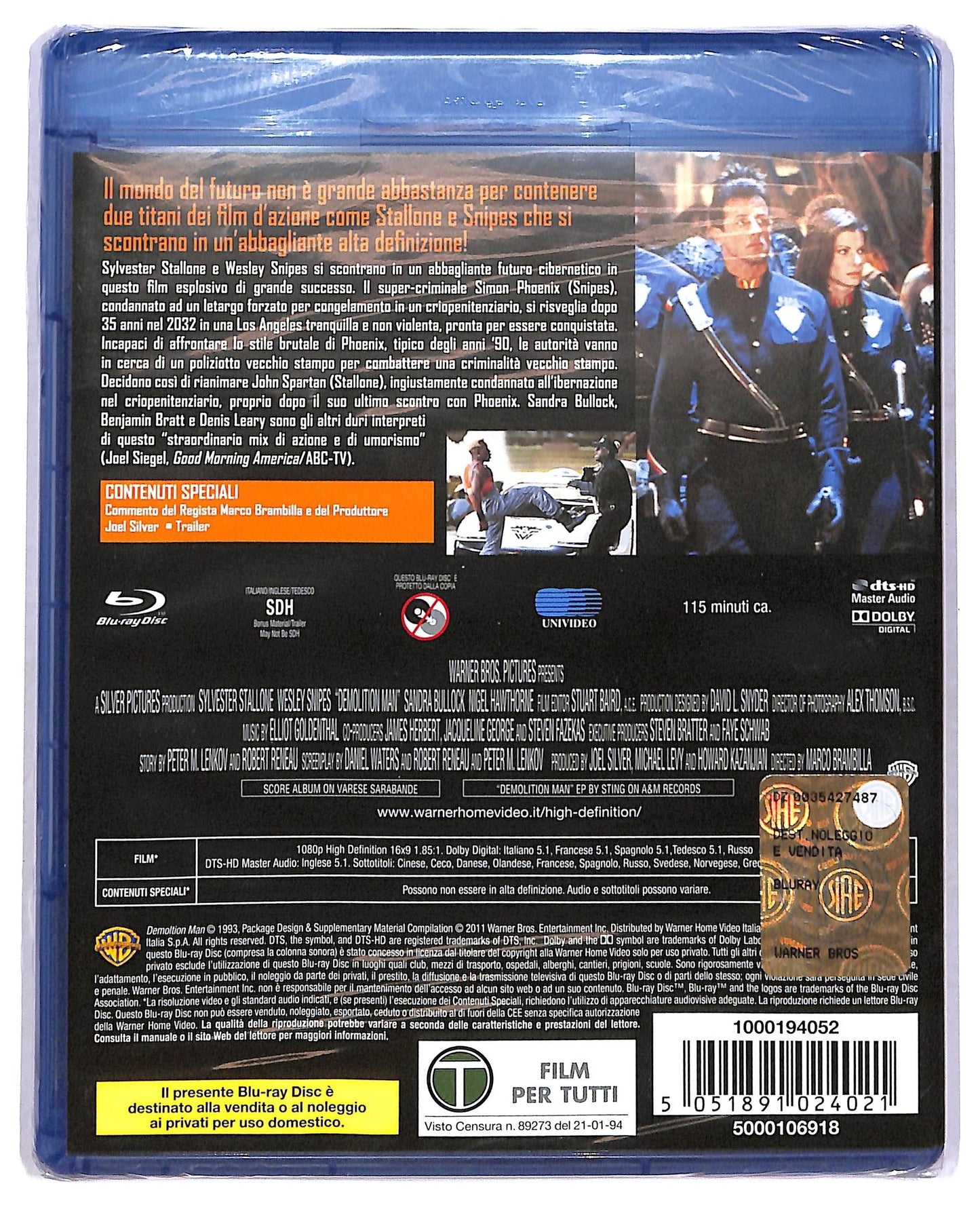 EBOND Demolition man BLURAY D778935