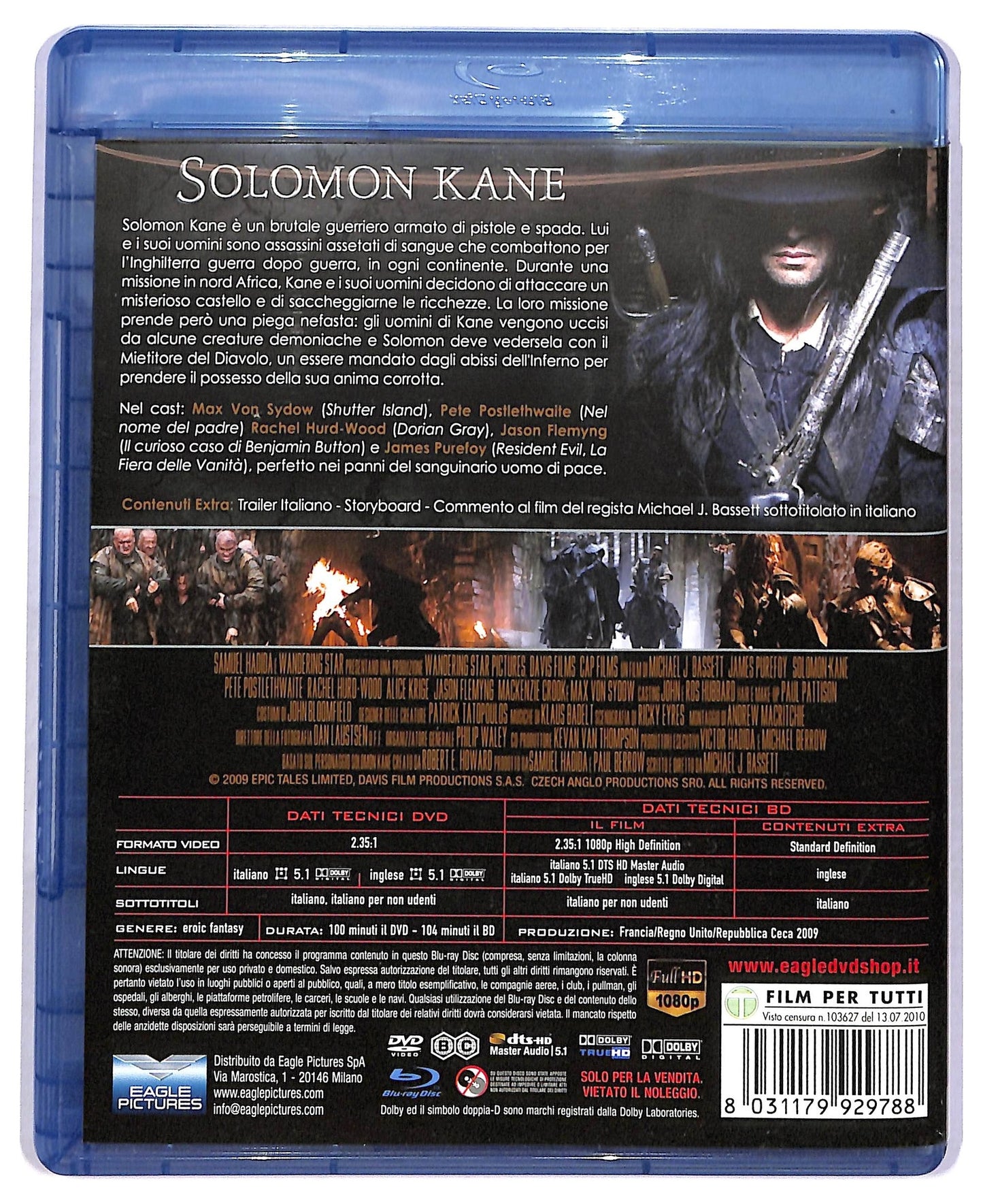 EBOND Solomon Kane  DVD + BLURAY D778960