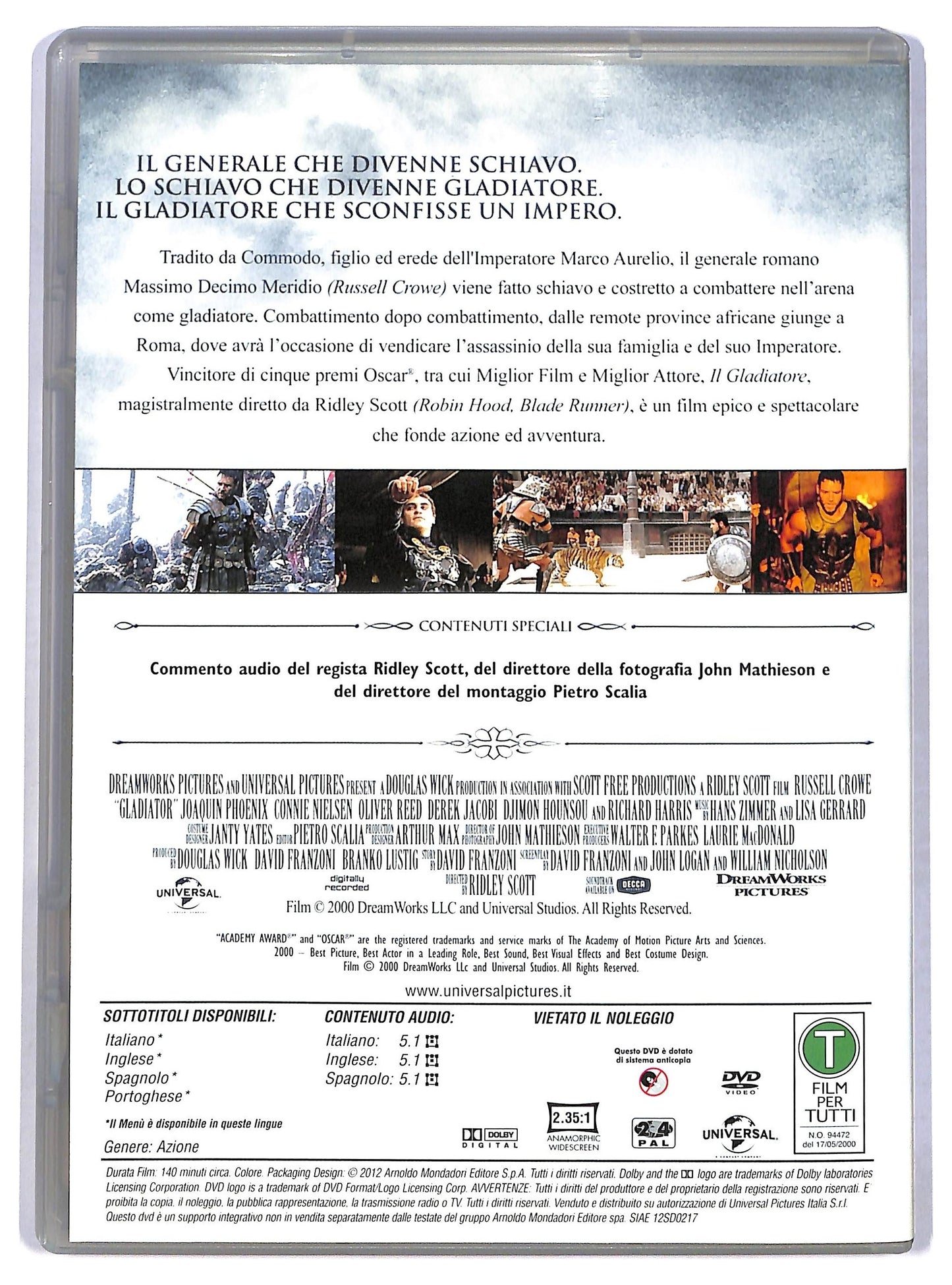 EBOND Il gladiatore EDITORIALE DVD D779244