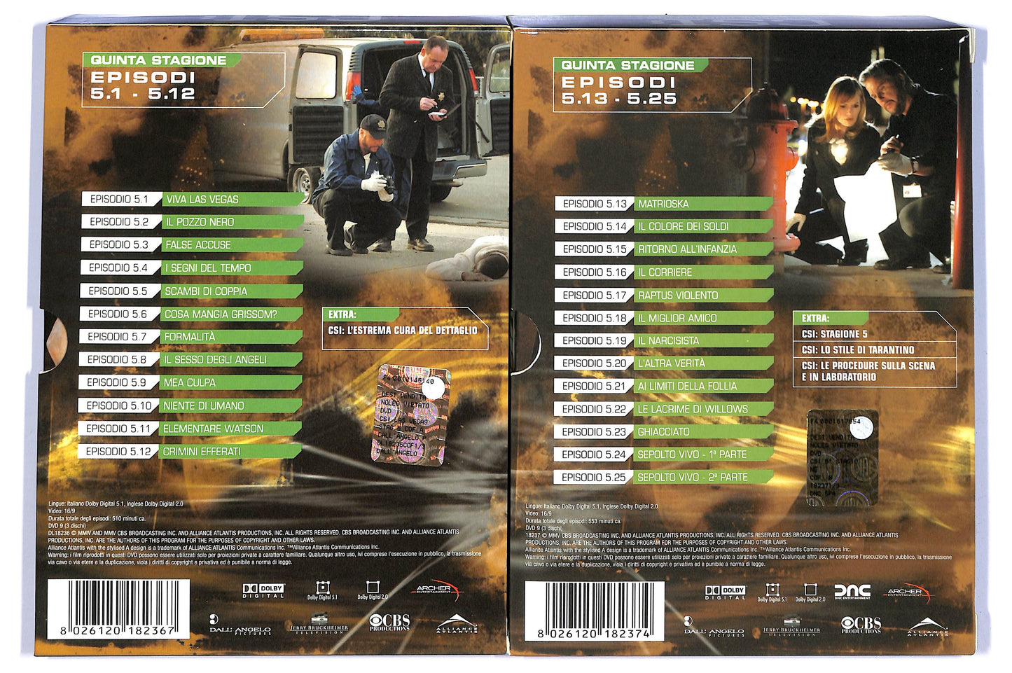 EBOND Csi. Crime Scene Investigation. Stagione 5 Vol. 1+2 (6 DVD) D779341