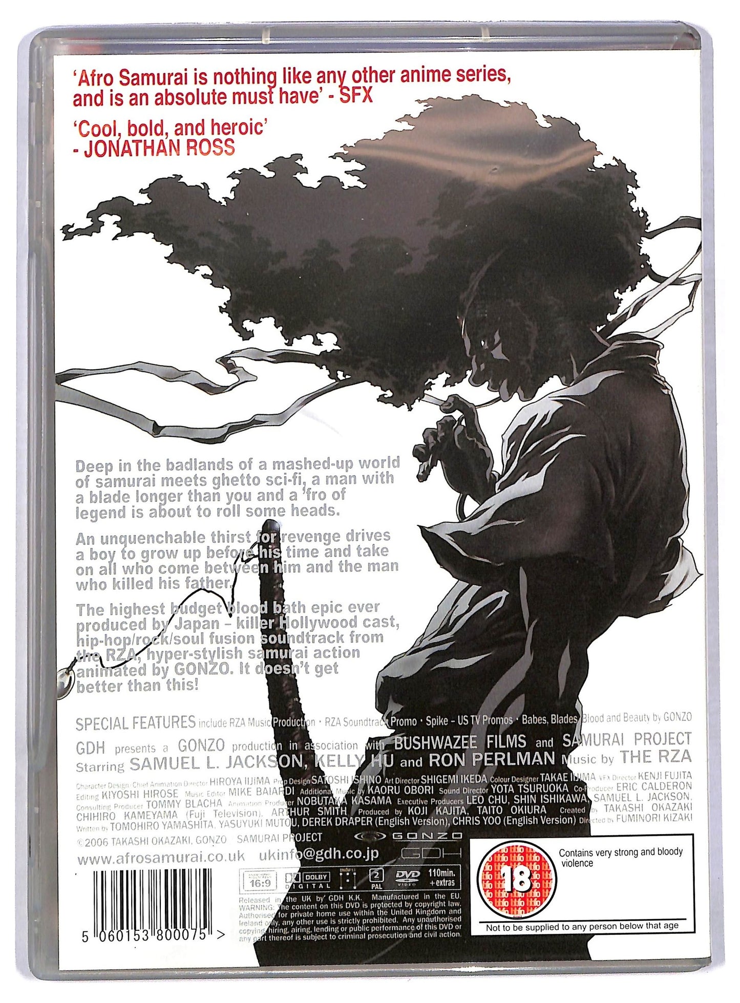 EBOND Afro Samurai edizione UK DVD D779530