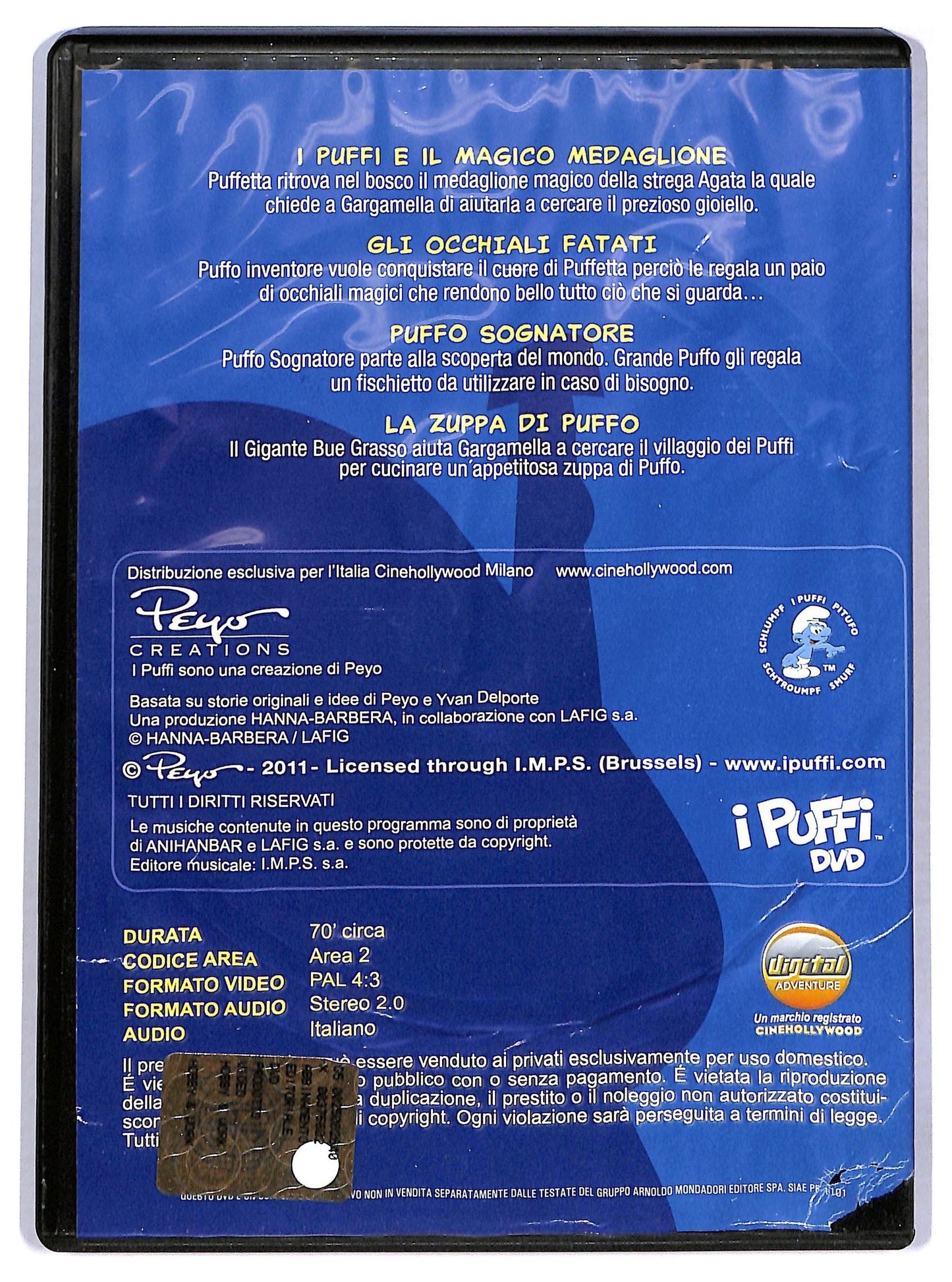 EBOND I Puffi Vol.1 - I Puffi e il magico medaglione EDITORIALE DVD D779636