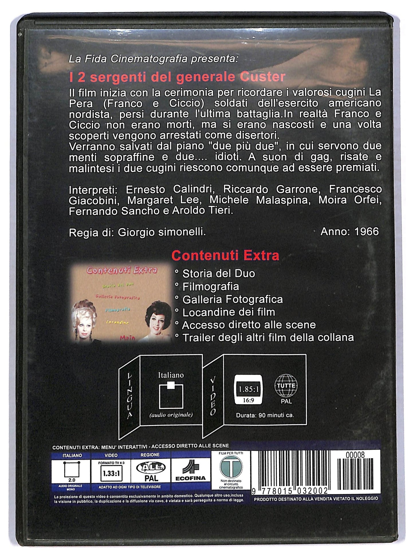 EBOND I due sergenti del generale Custer  EDITORIALE DVD D779710
