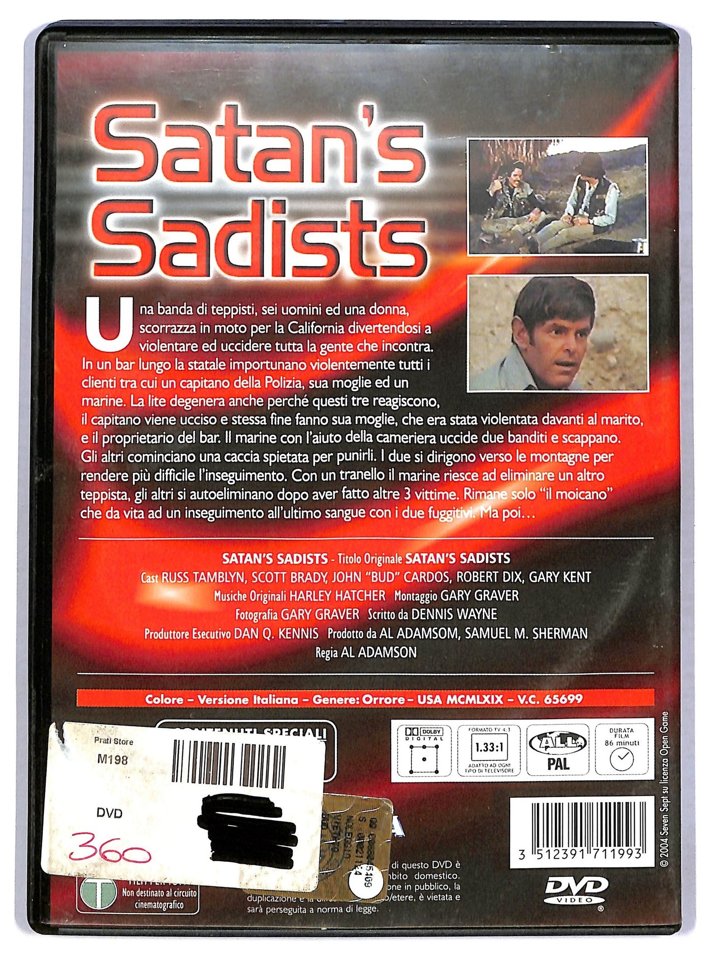 EBOND Satan's sadists  DVD D779734