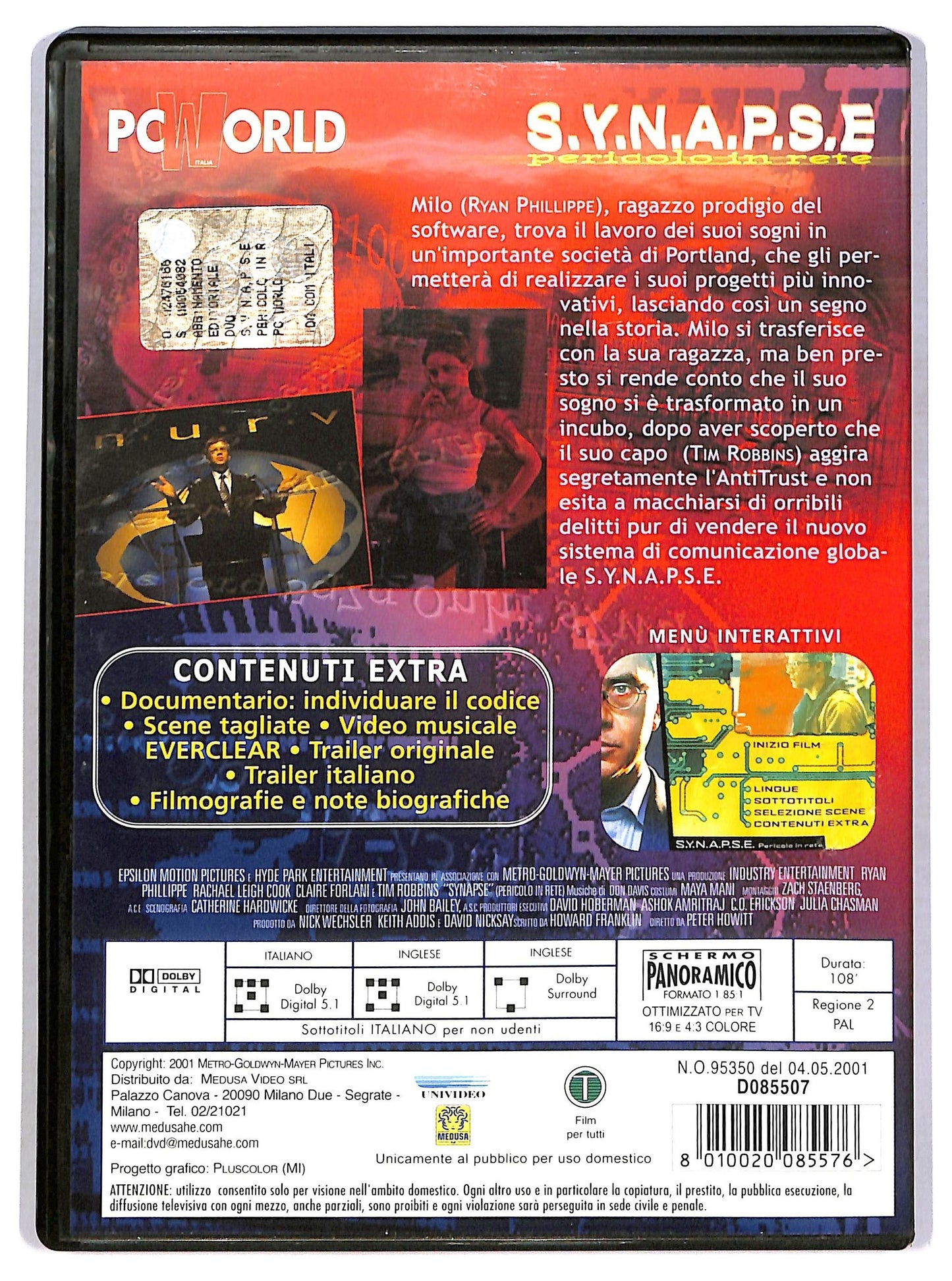 EBOND S.Y.N.A.P.S.E DVD D780154
