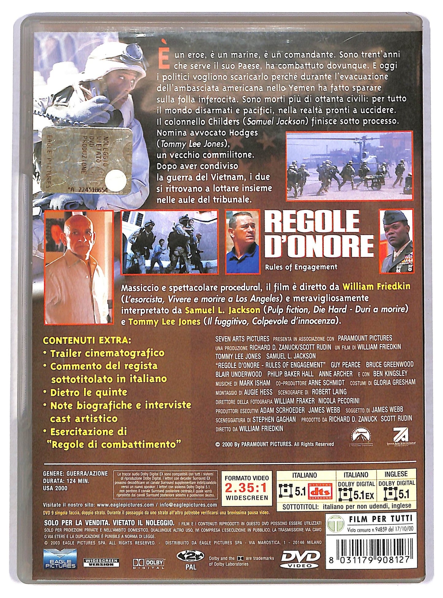 EBOND Regole d'Onore  DVD D780249