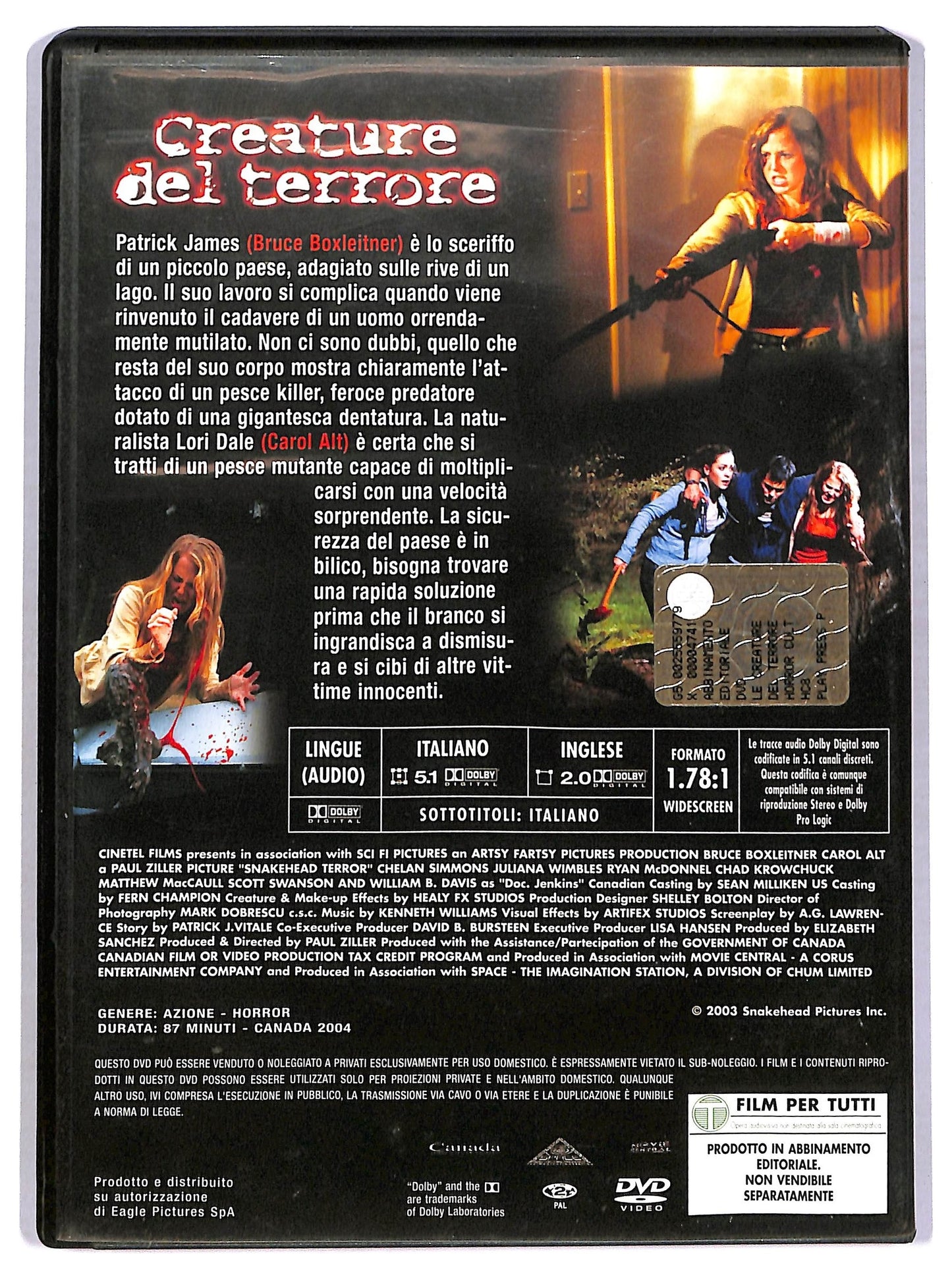 EBOND Creature del terrore  EDITORIALE DVD D780516