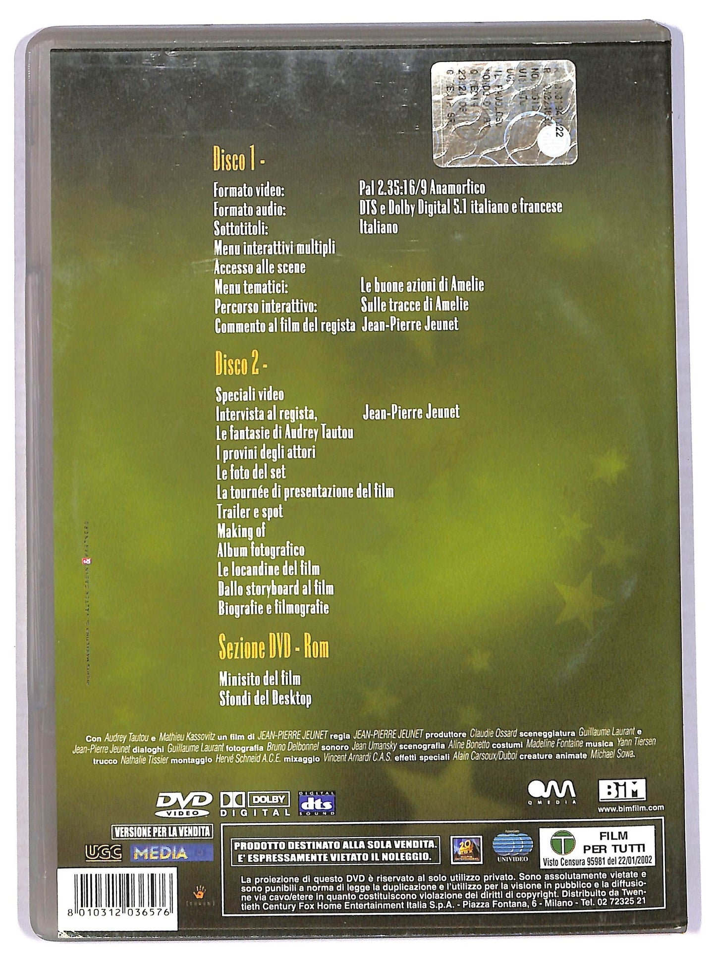 EBOND Il Favoloso Mondo Di Amelie DVD D780538