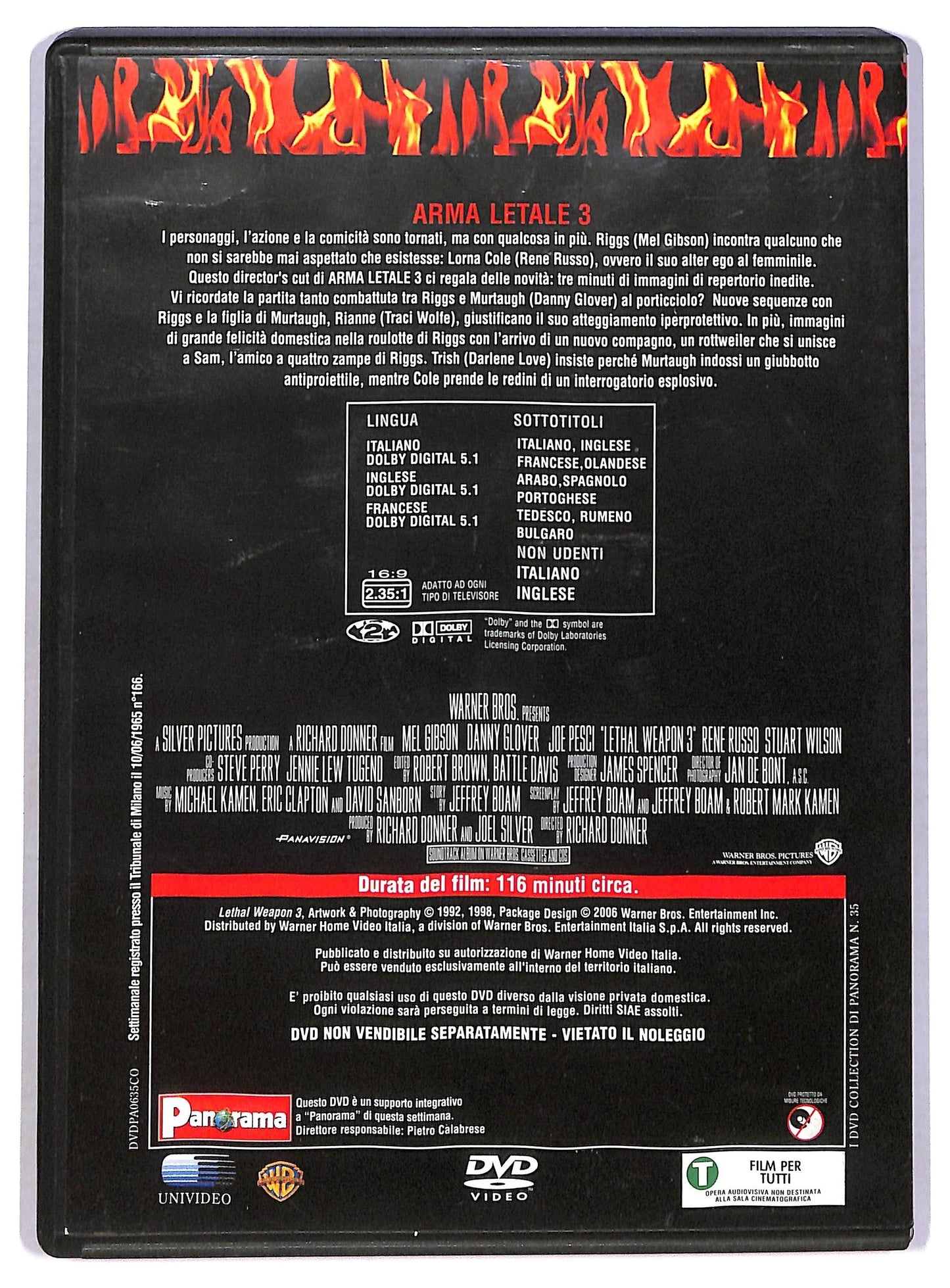 EBOND Arma letale 3 Director's cut  EDITORIALE  DVD D780547