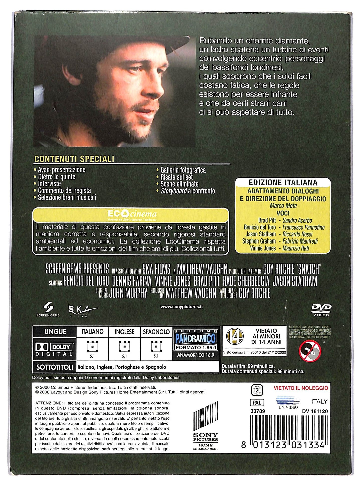 EBOND Snatch lo strappo DVD D780646