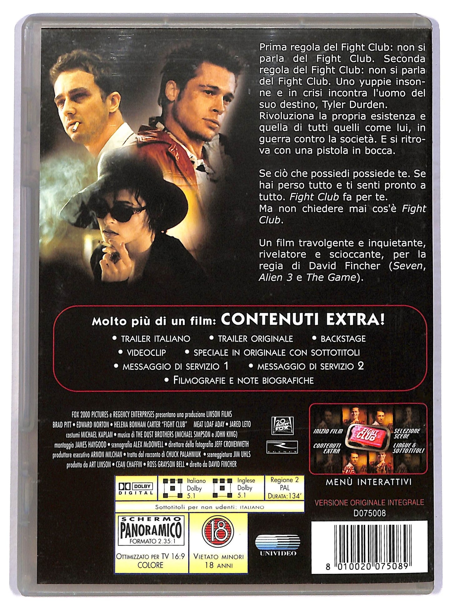 EBOND Fight Club  DVD D780708