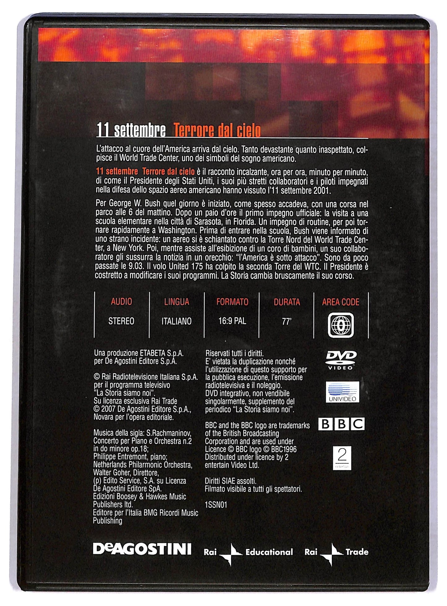 EBOND La storia siamo..- 11 settembre Terrore dal cielo EDITORIALE DVD D780722