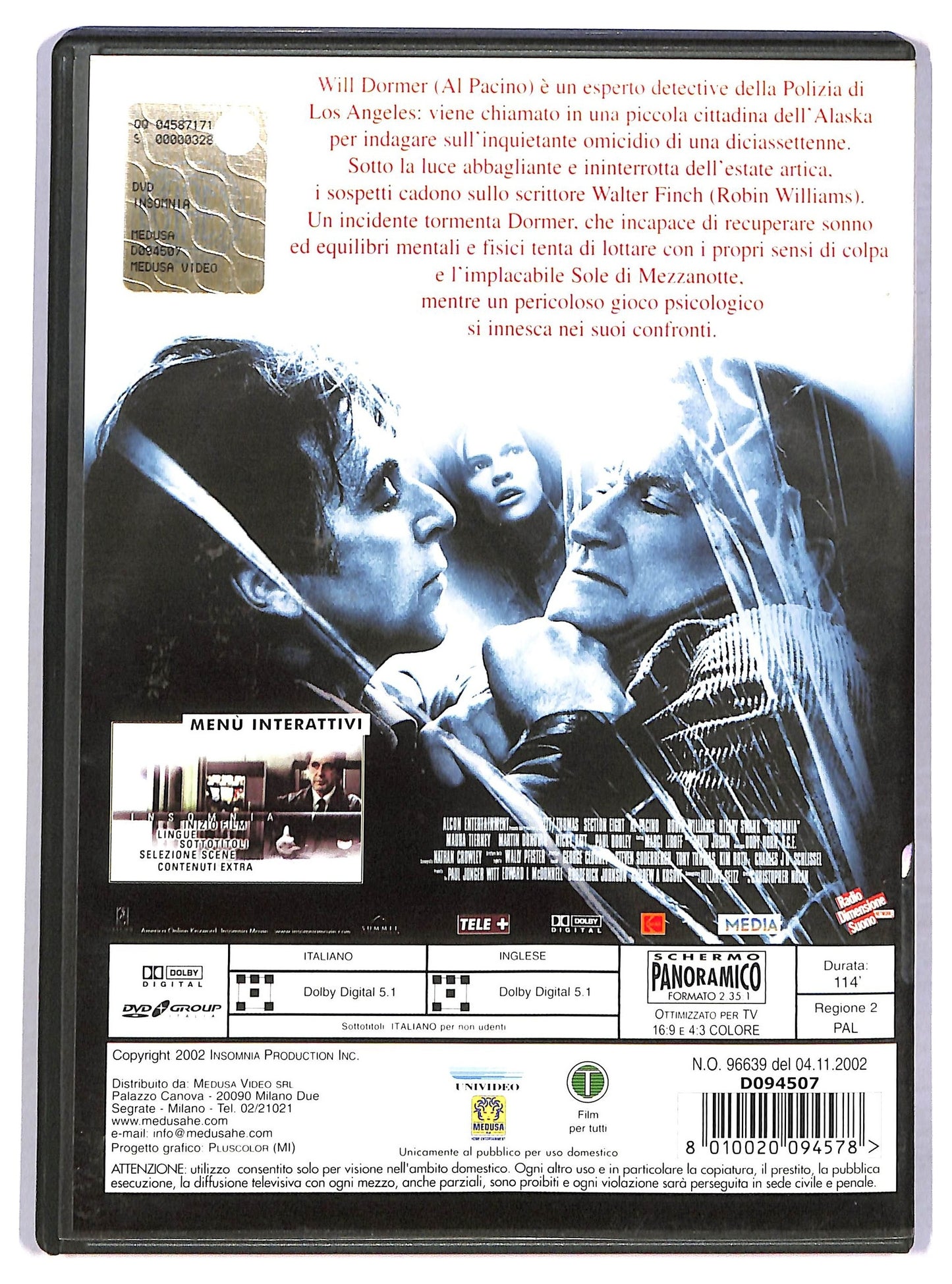 EBOND Insomnia NOLEGGIO DVD D780723