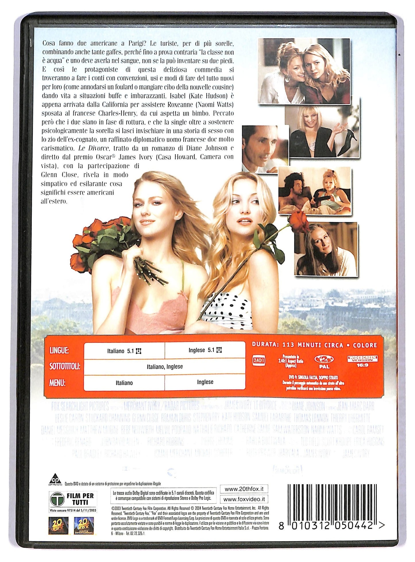 EBOND Le Divorce  DVD D780815