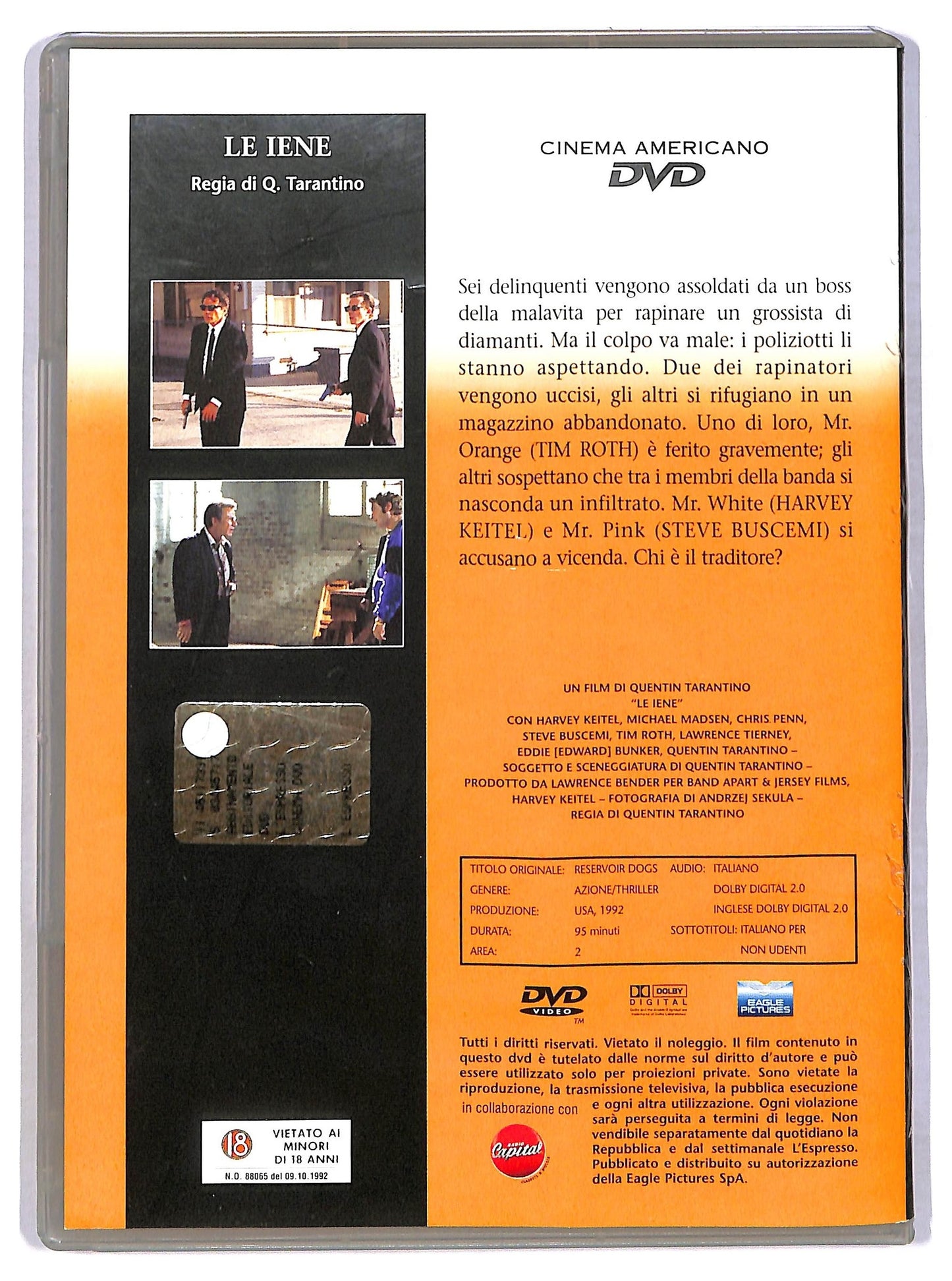 EBOND Cinema americano DVD - Le iene EDITORIALE DVD D780835