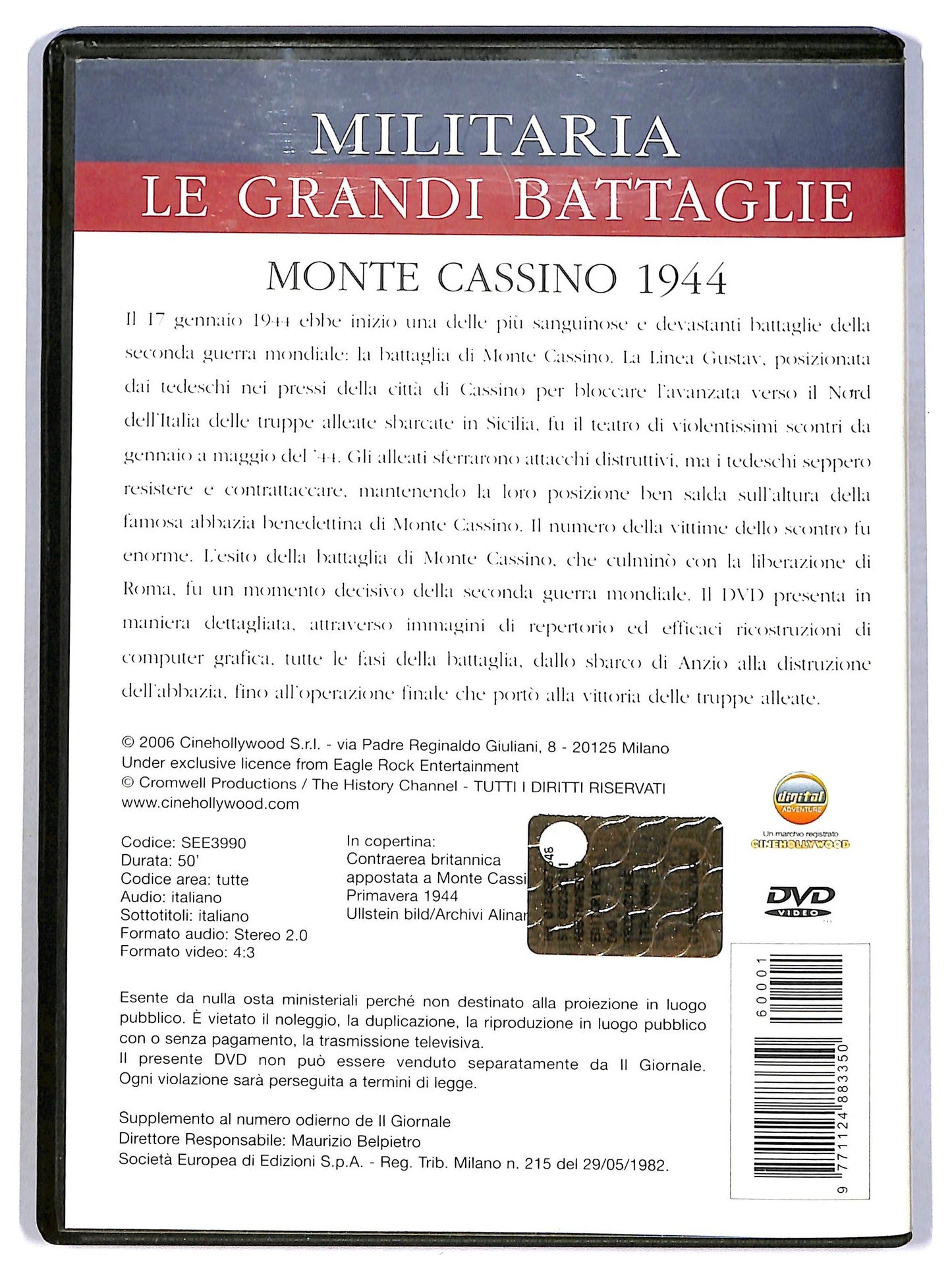 EBOND Monte Cassino 1944 DVD  Editoriale D780917