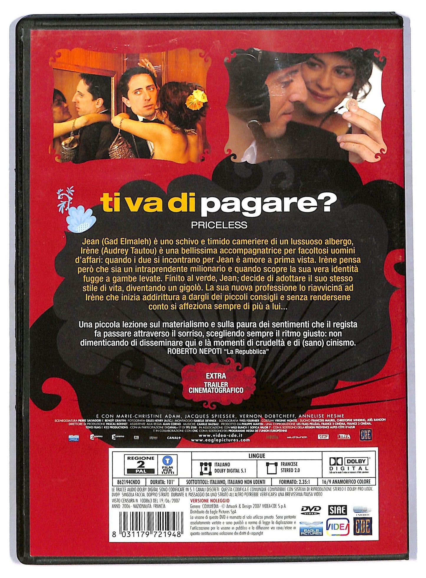 EBOND Ti Va Di Pagare? - Priceless DVD  Ex Noleggio D780925