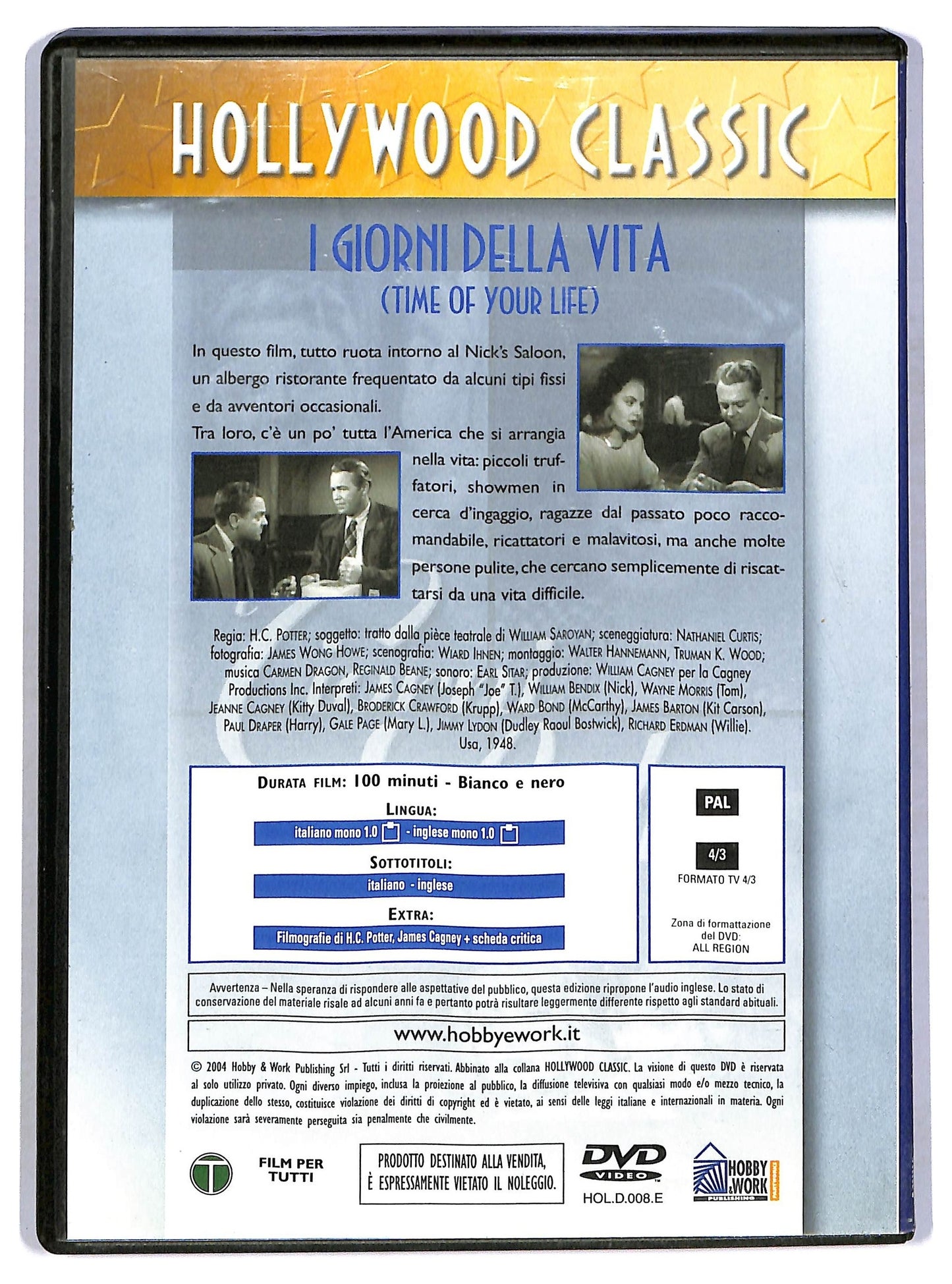 EBOND I giorni della vita  EDITORIALE DVD D780949