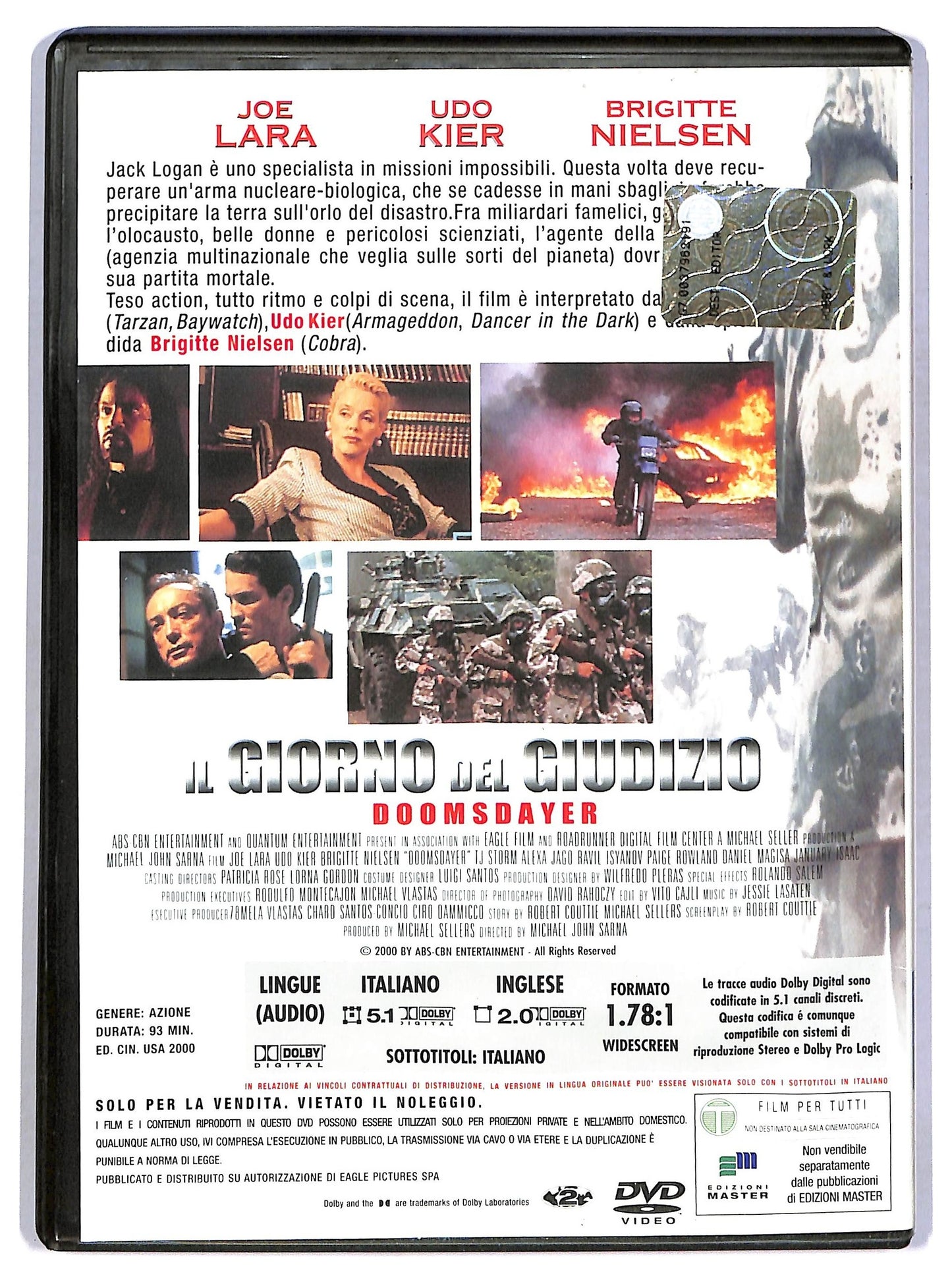 EBOND Il giorno del giudizio-Doomsdayer  EDITORIALE  DVD D780950