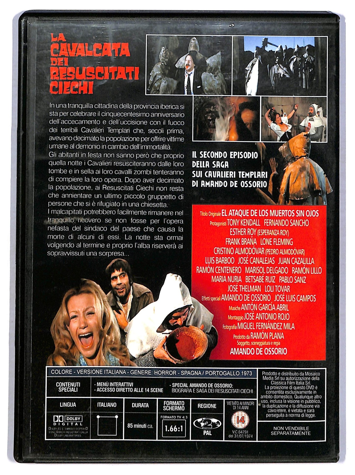 EBOND La cavalcata dei resuscitati ciechi EDITORIALE DVD D780953