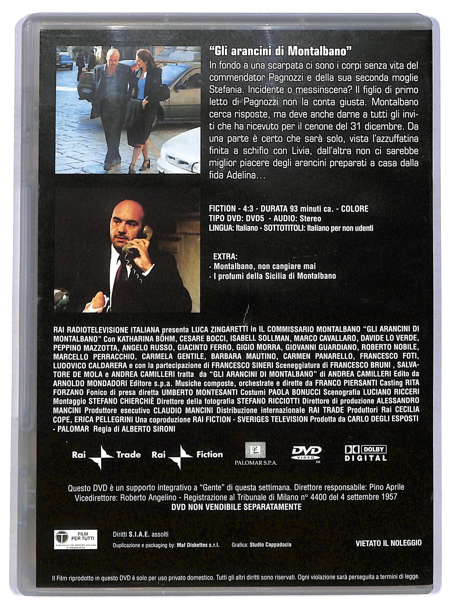 EBOND Il com. Montalbano Gli arancini di Montalbano vol.12  EDITORIALE DVD D780955