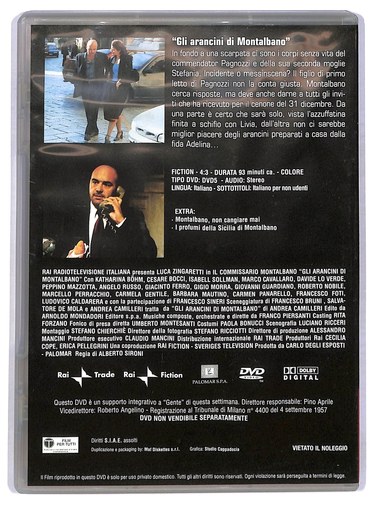 EBOND Il com. Montalbano Gli arancini di Montalbano vol.12  EDITORIALE DVD D781005