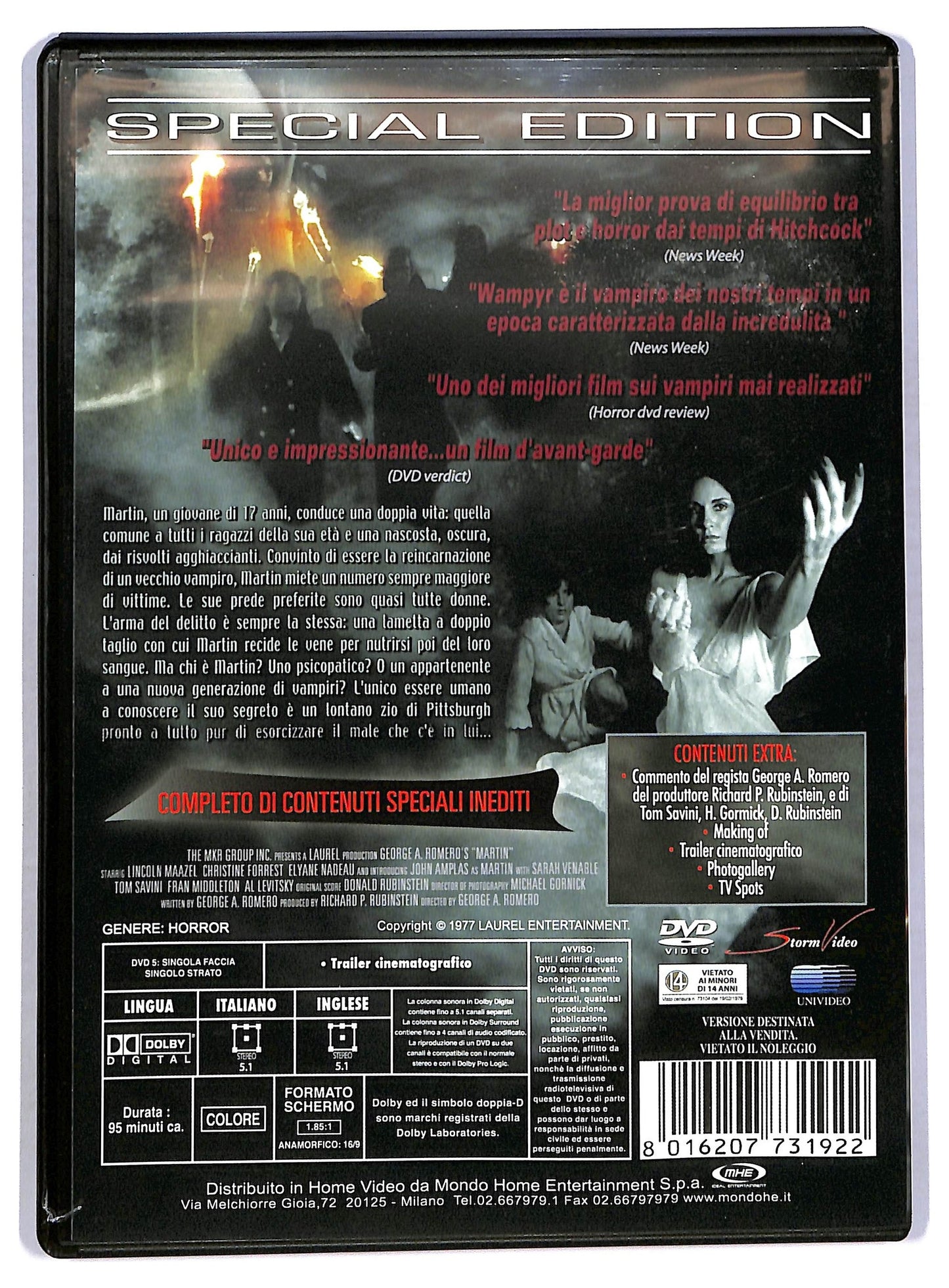 EBOND Martin Director's Cut SPECIAL EDITION EDITORIALE DVD D781155
