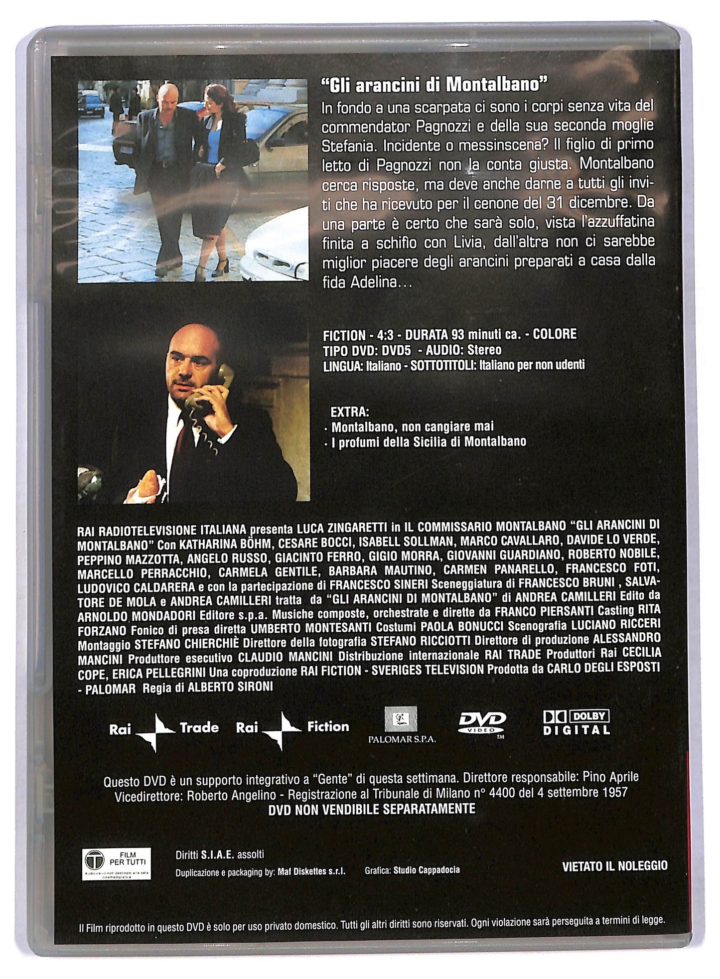 EBOND Il com. Montalbano Gli arancini di Montalbano vol.12  EDITORIALE DVD D781201